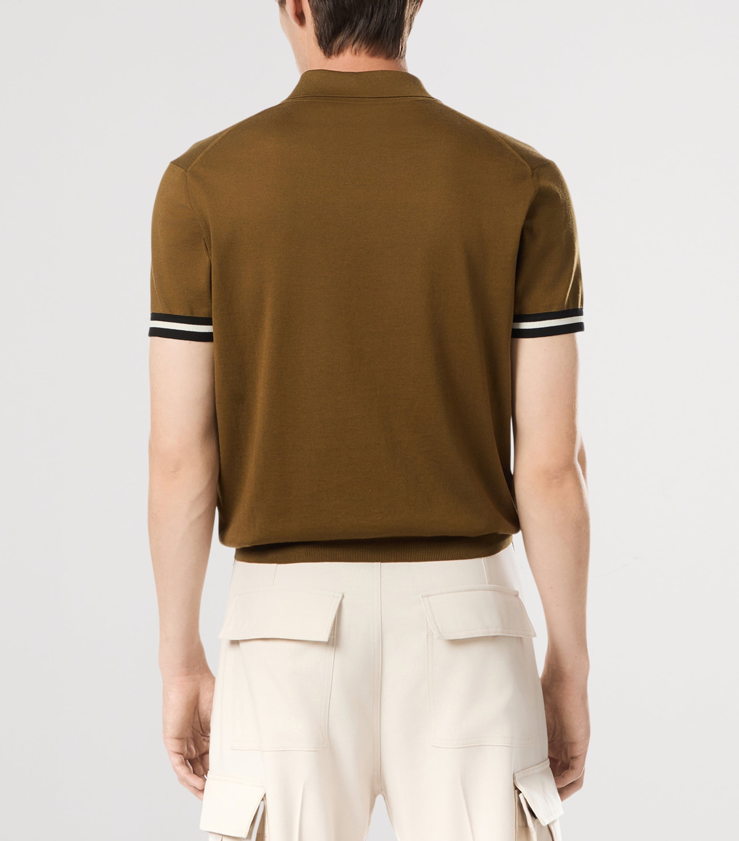 Cotton-Blend Polo Shirt GAQ Image 3