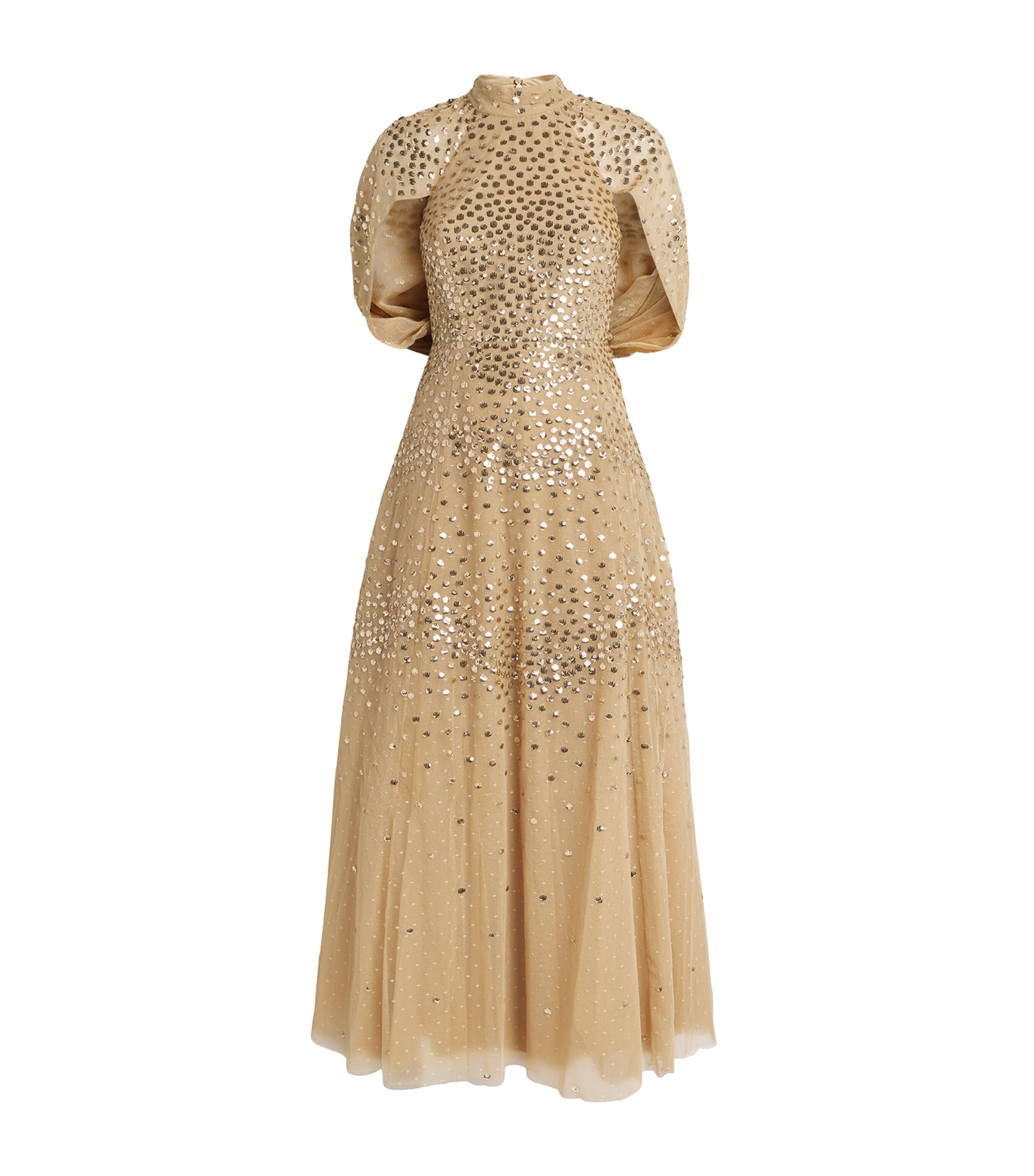 Sequin Scallop Gown HONEY Image 1
