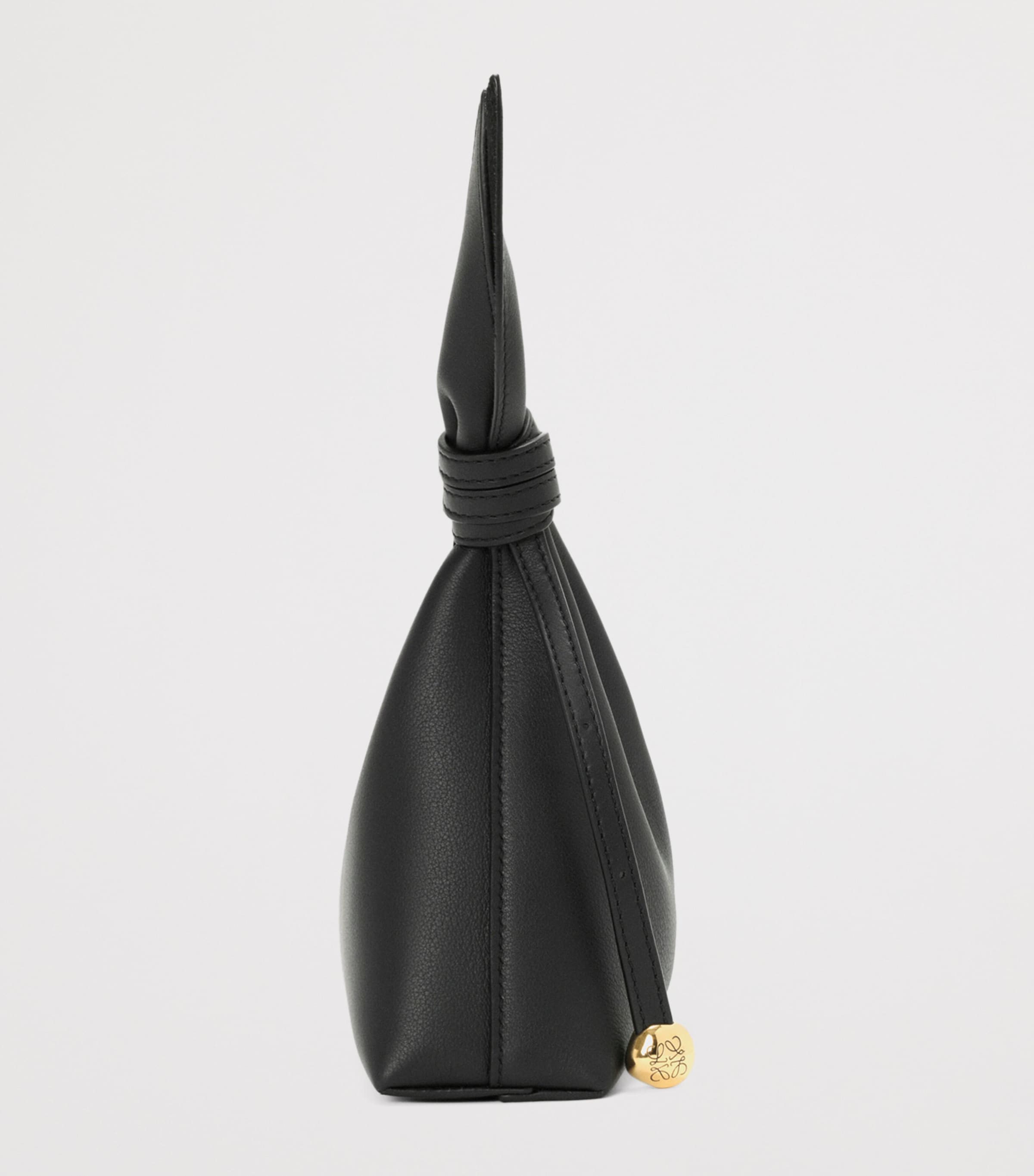 LOEWE Mini Leather Scarf Shoulder Bag Black Image 4