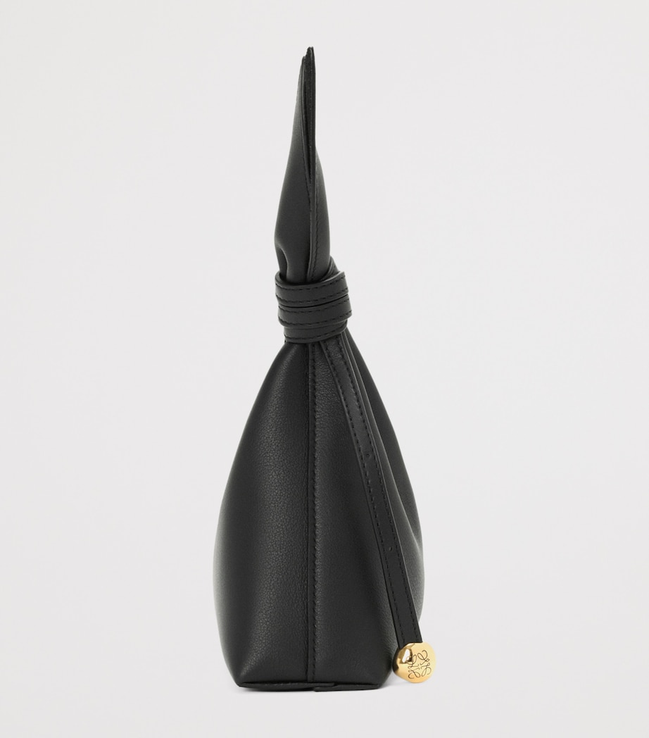 LOEWE Mini Leather Scarf Shoulder Bag Black Image 4