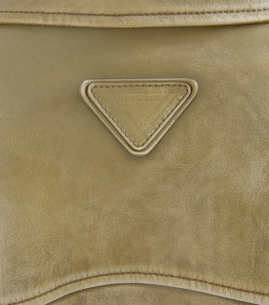 Prada Womens Nappa Leather Jacket Image 6
