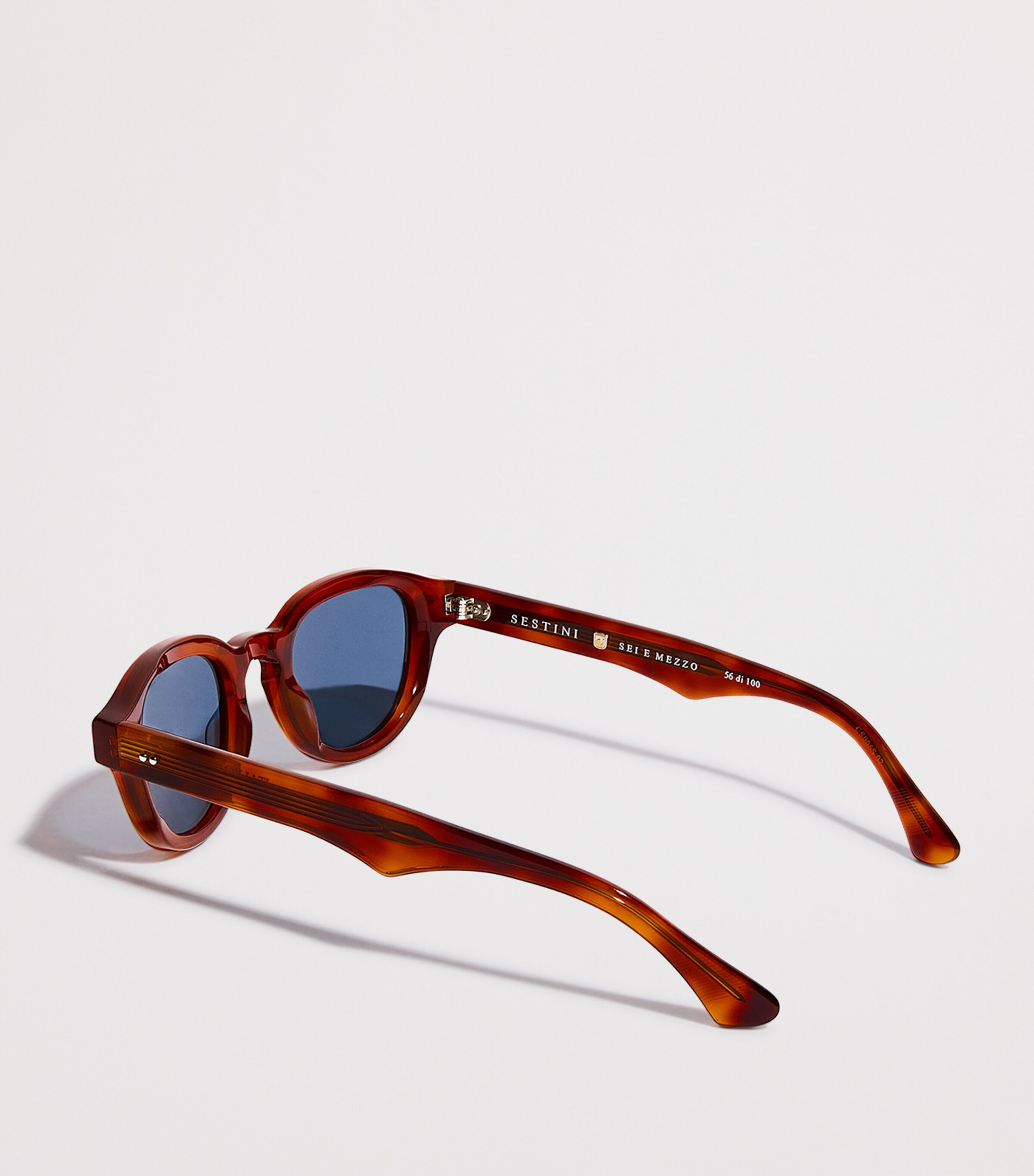 Sestini Acetate Sei e Mezzo Sunglasses Blue Cristallo Image 3