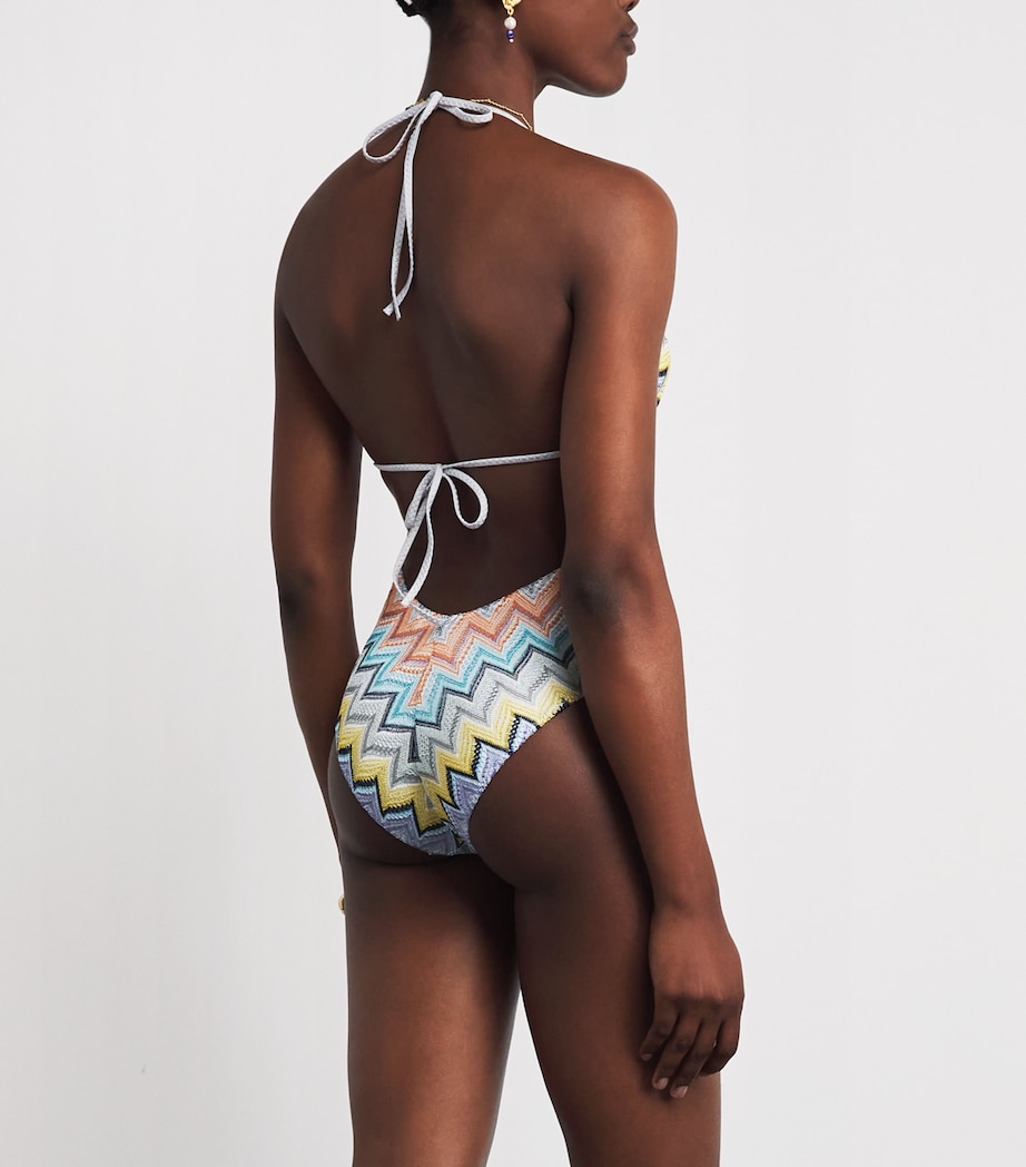 Missoni Womens Zigzag Plunge Swimsuit Smsor Multicolor Image 3