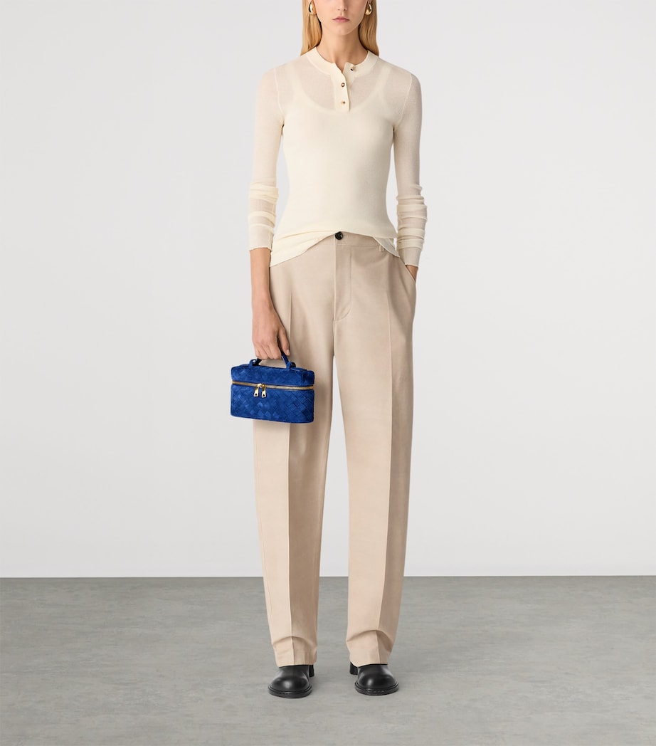 Bottega Veneta Suede Bang Bang Vanity Case Bag Image 2