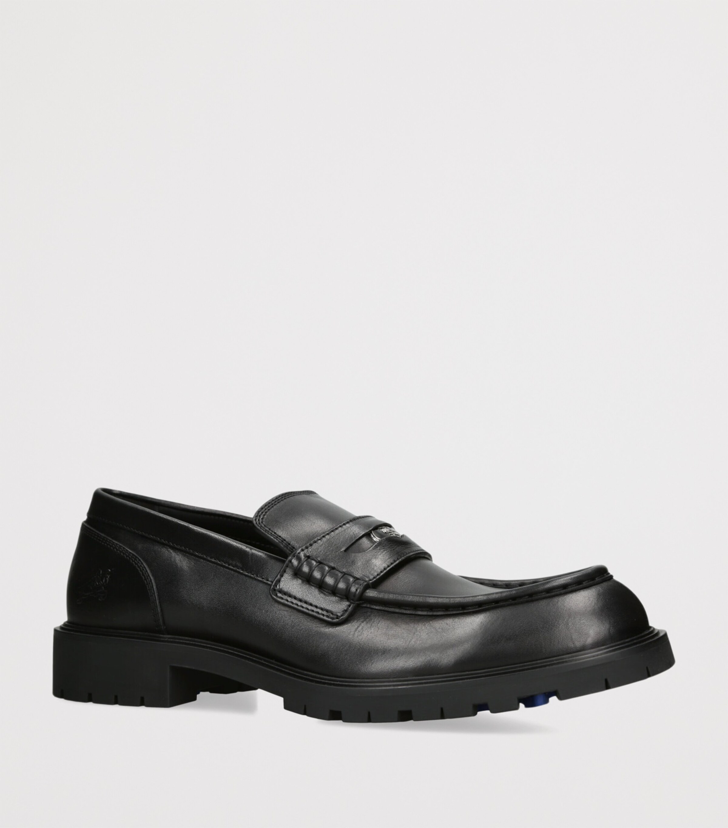 Burberry Black Leather Rogue Loafers | Harrods US