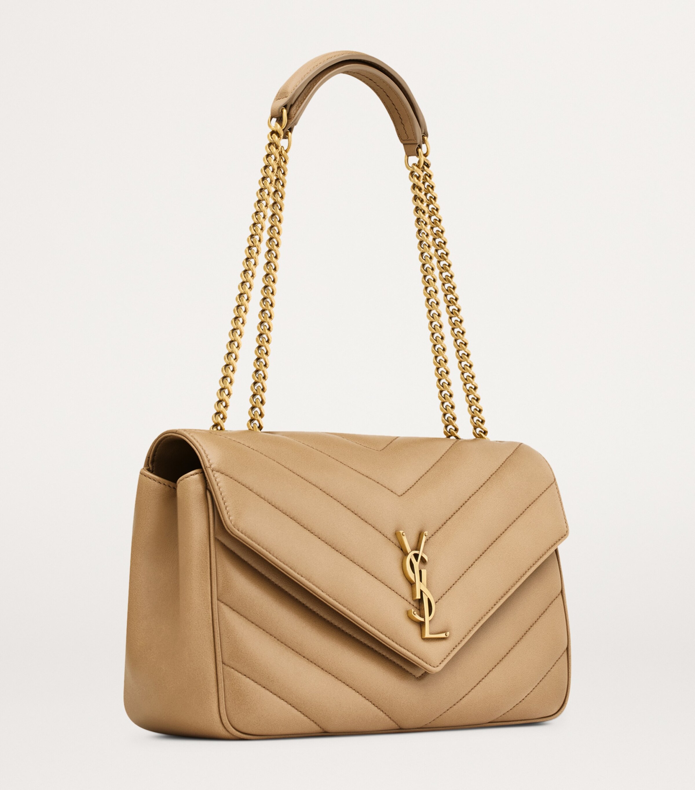 ショルダーバッグ・ポシェット SAINT LAURENT LARGE LOULOU HOT WINE LEATHER BAG Saint Laurent Large LouLou Hot Wine Leather Bag | TheDoubleF
