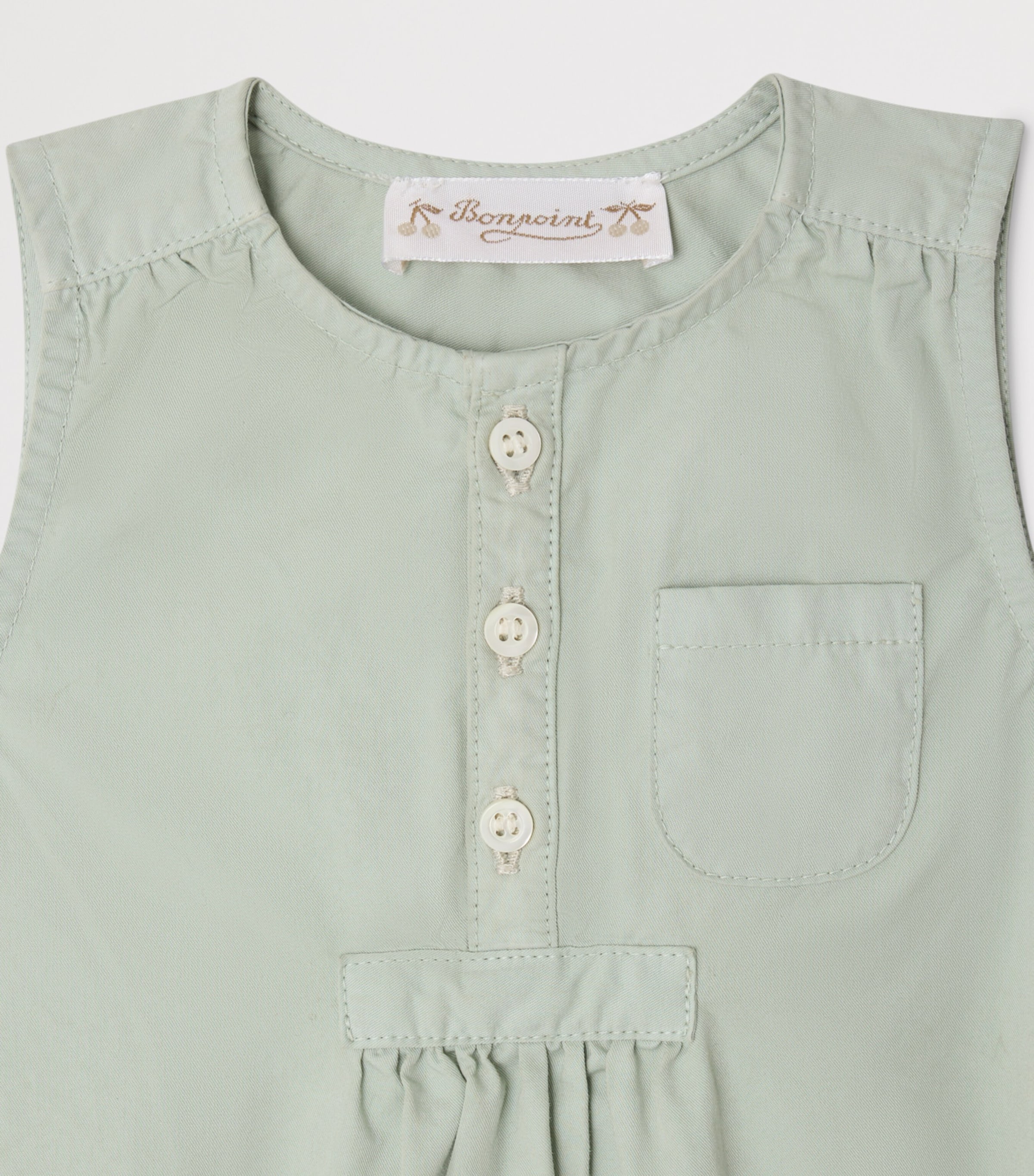 Organic Cotton Nico Bodysuit (1-18 Months) VERT CELADON Image 3