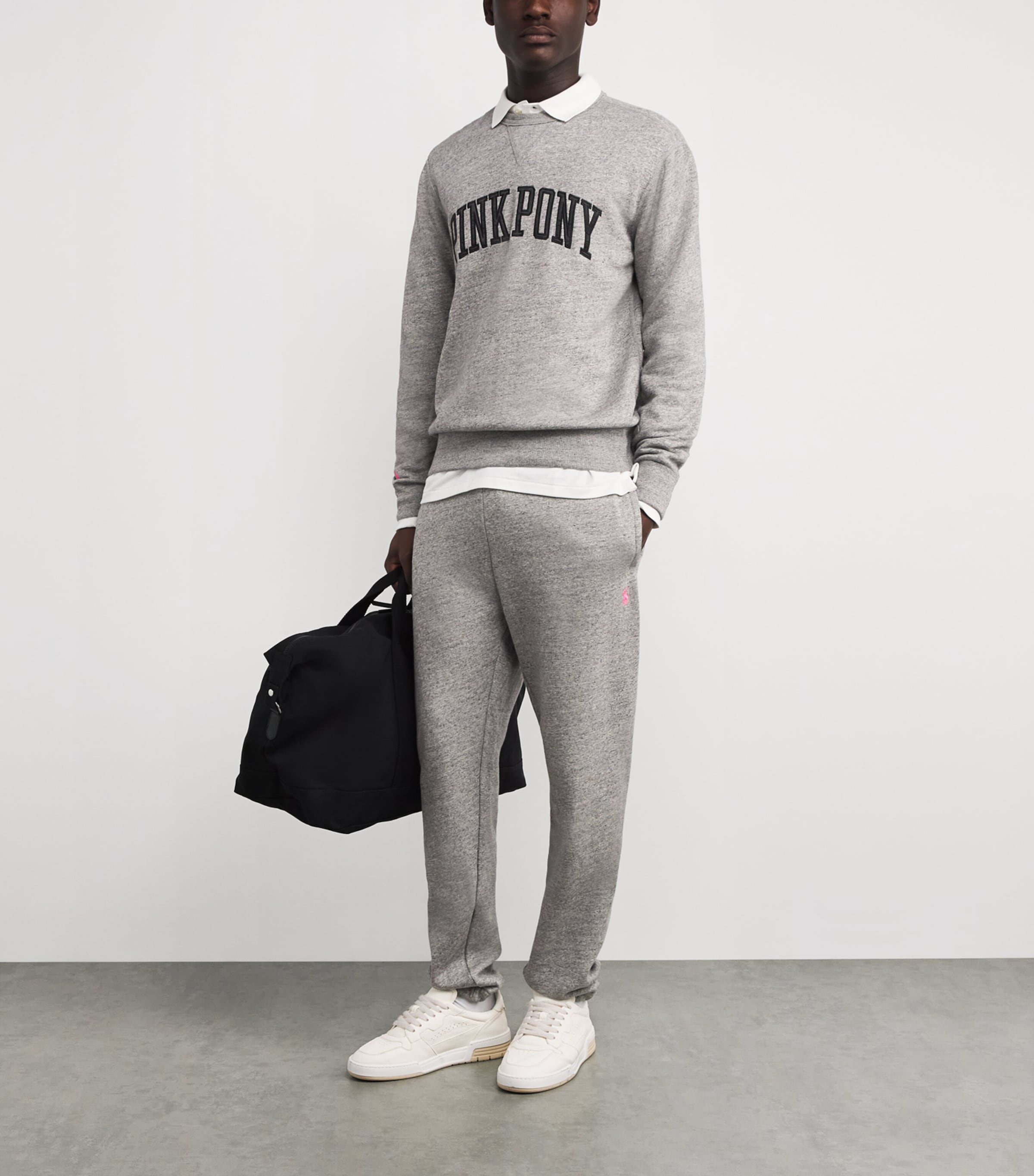 Cotton Graphic Sweatshirt DARK GREY HEATHER Image 2