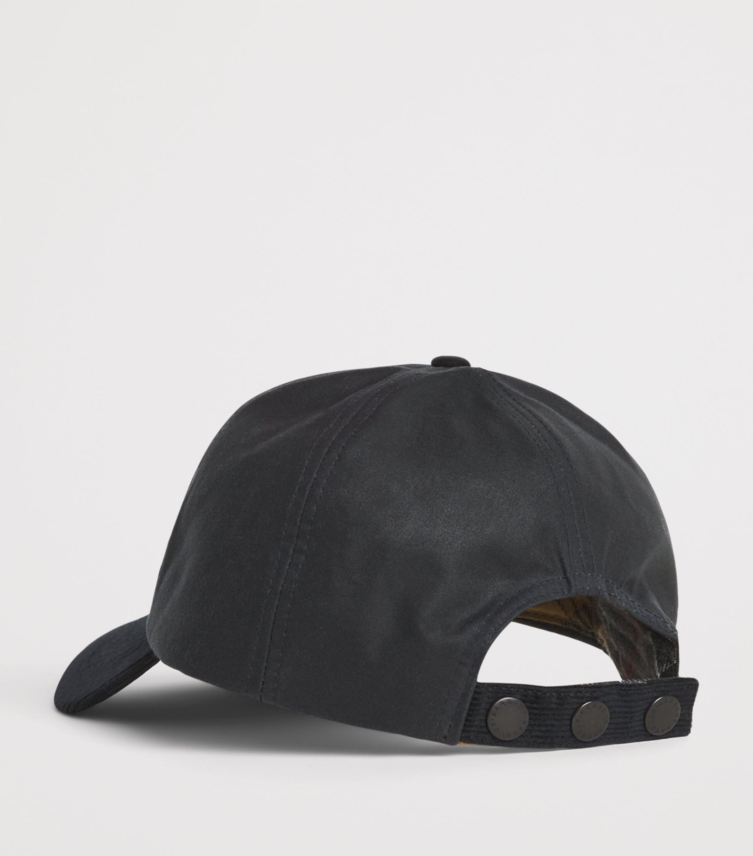 Barbour Cotton Ashby Baseball Cap Navy Image 2
