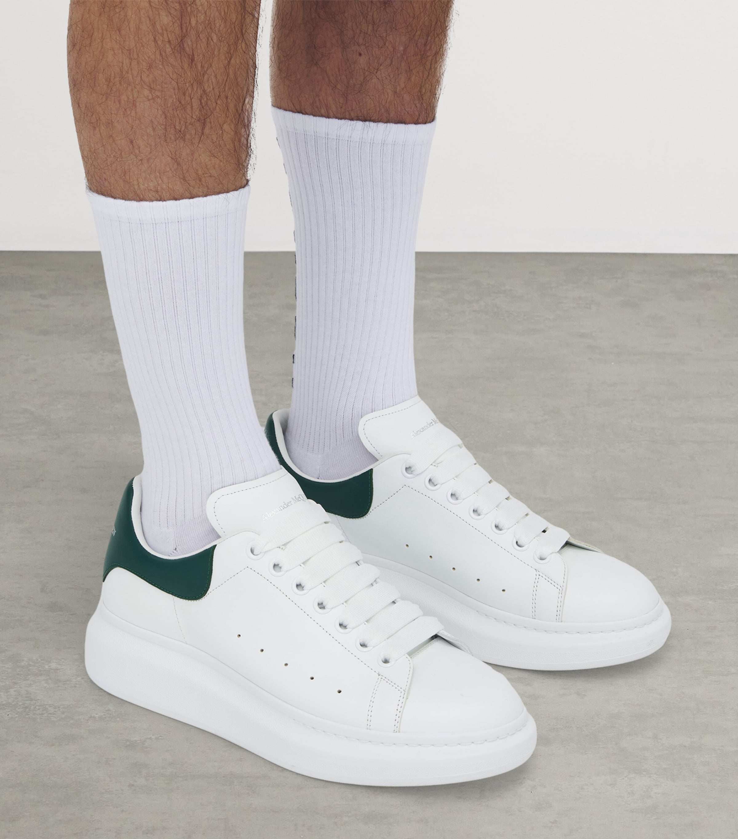 McQueen Leather Oversized Sneakers | Harrods US