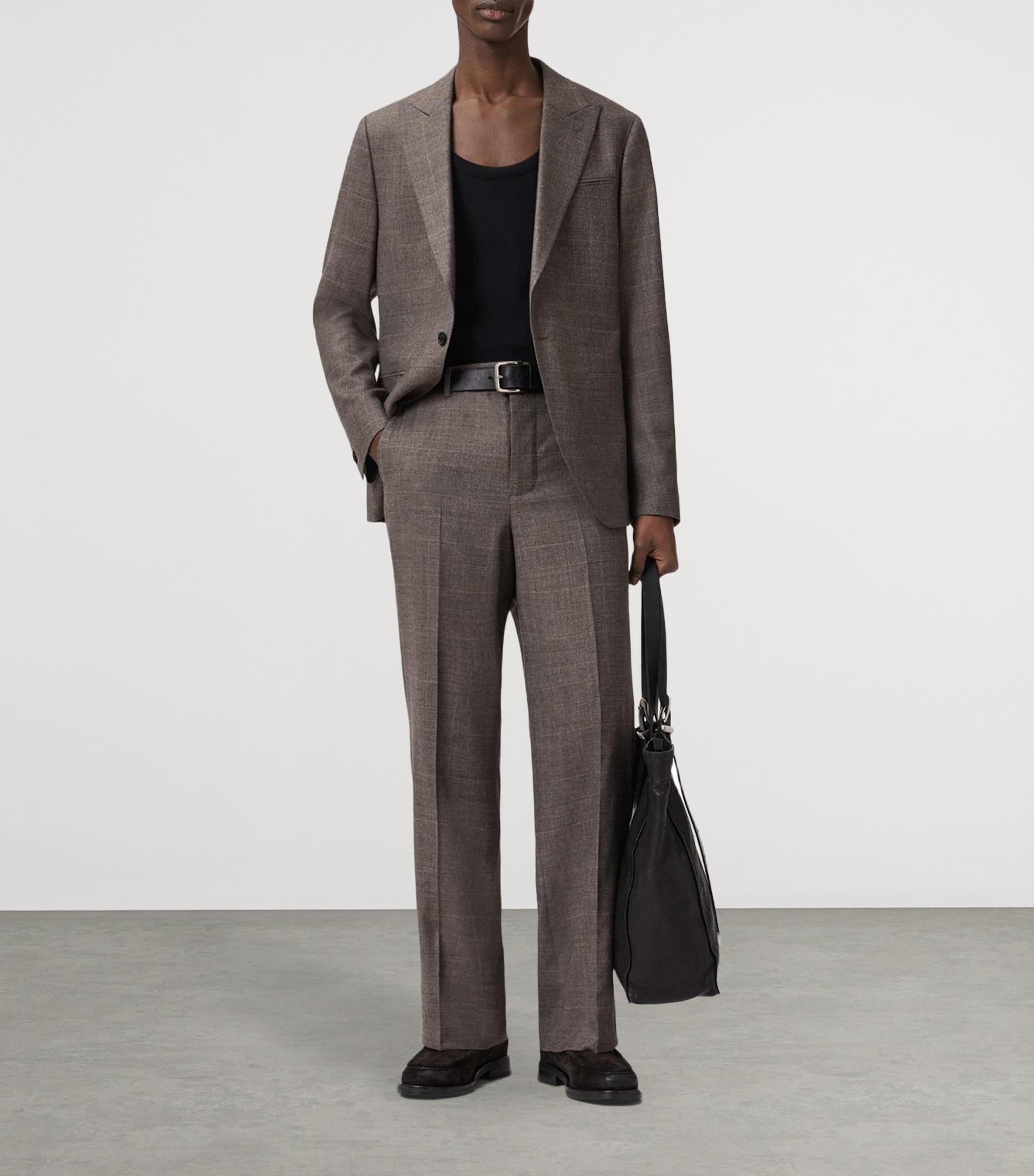 Wool-Blend Clover Blazer FEATHER TAUPE Image 3