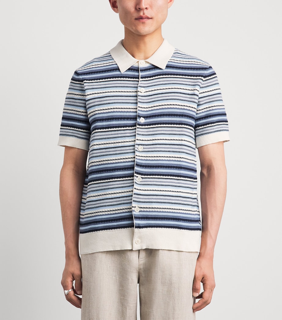 NN.07 Mens Organic Cotton Nolan Cardigan Navy Multi Image 4