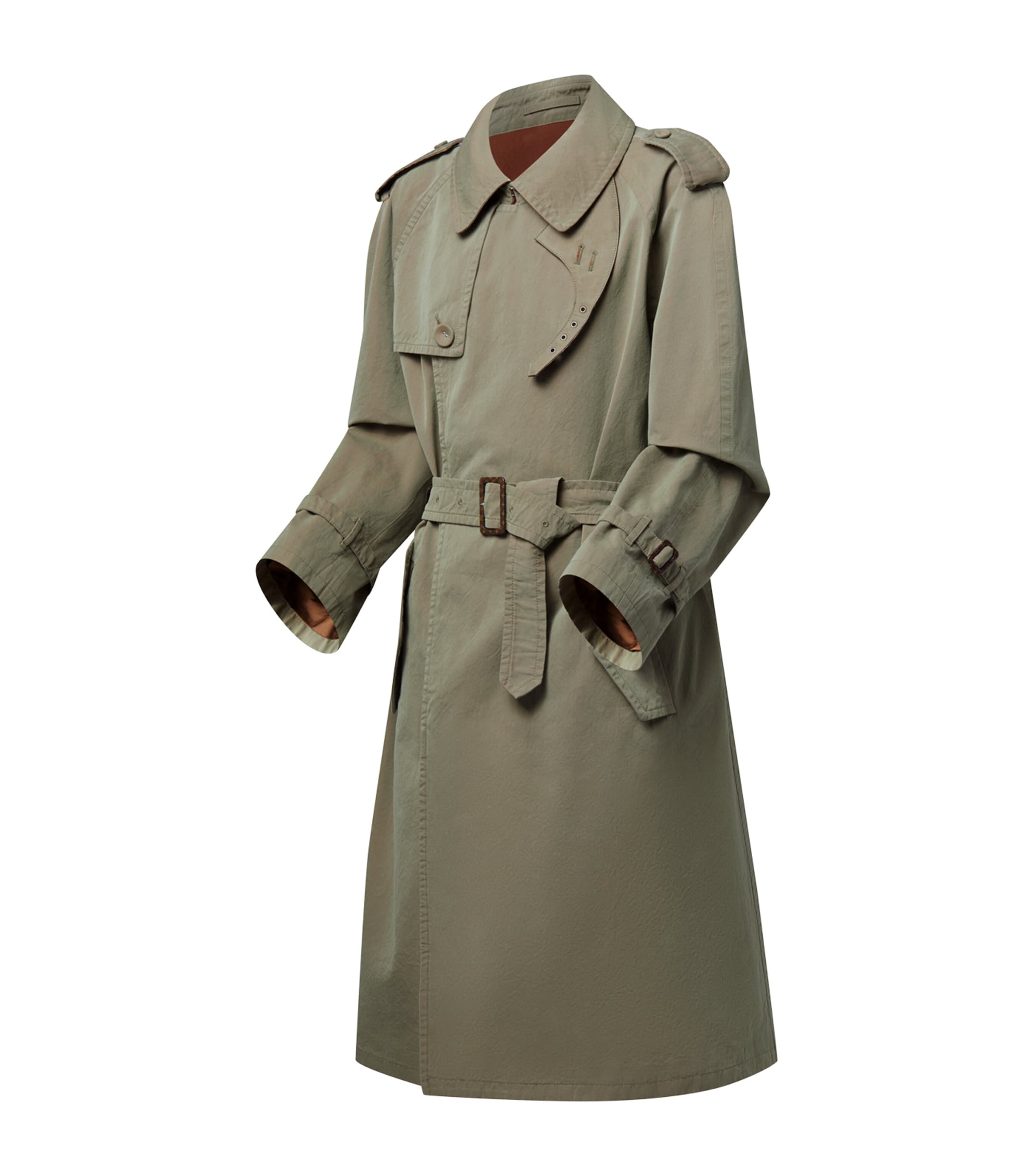 Cotton Trench Coat BEIGE Image 3