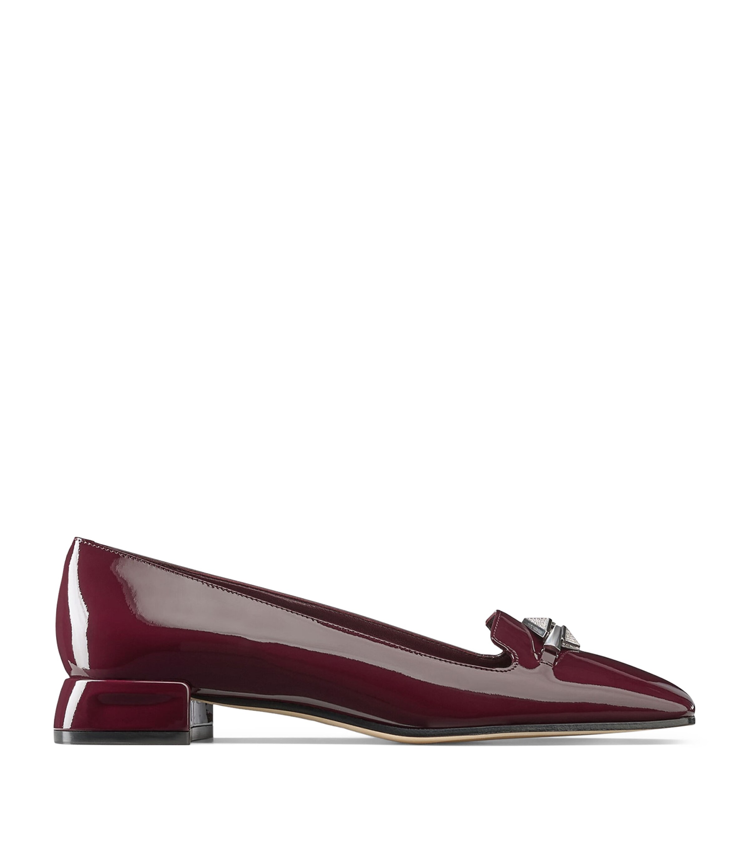 Shop Jimmy Choo Ravi 20 Patent Leather Flats In Red