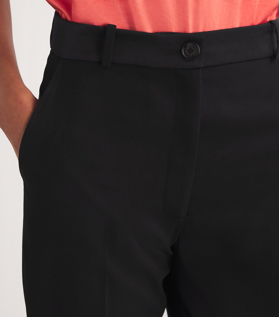 Straight Tailored Trousers BLACK Image 6