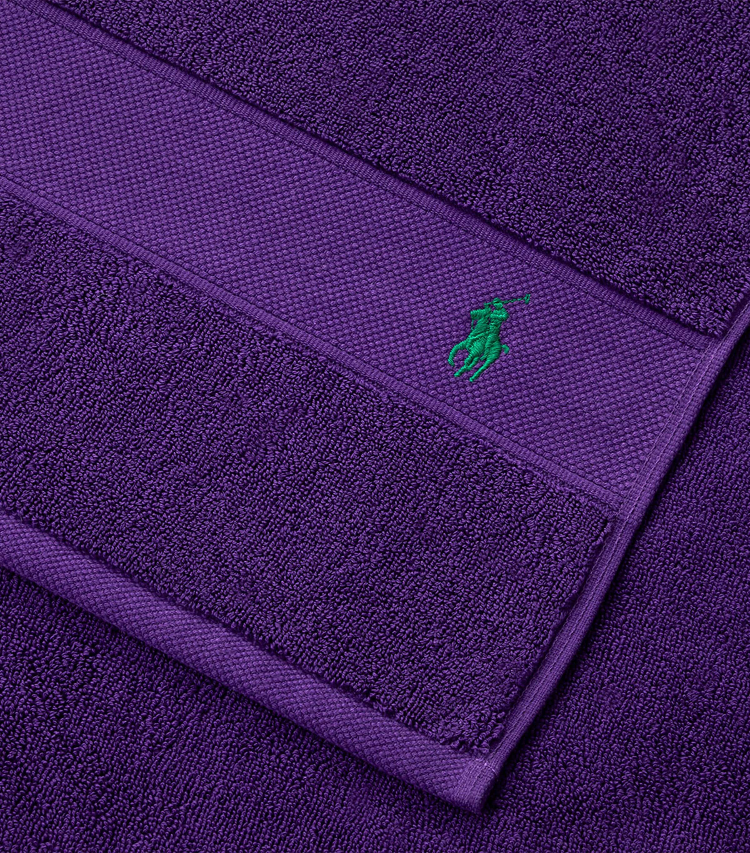 Polo Player Bath Towel (70cm x 140cm) CHALET PURPLE Image 6