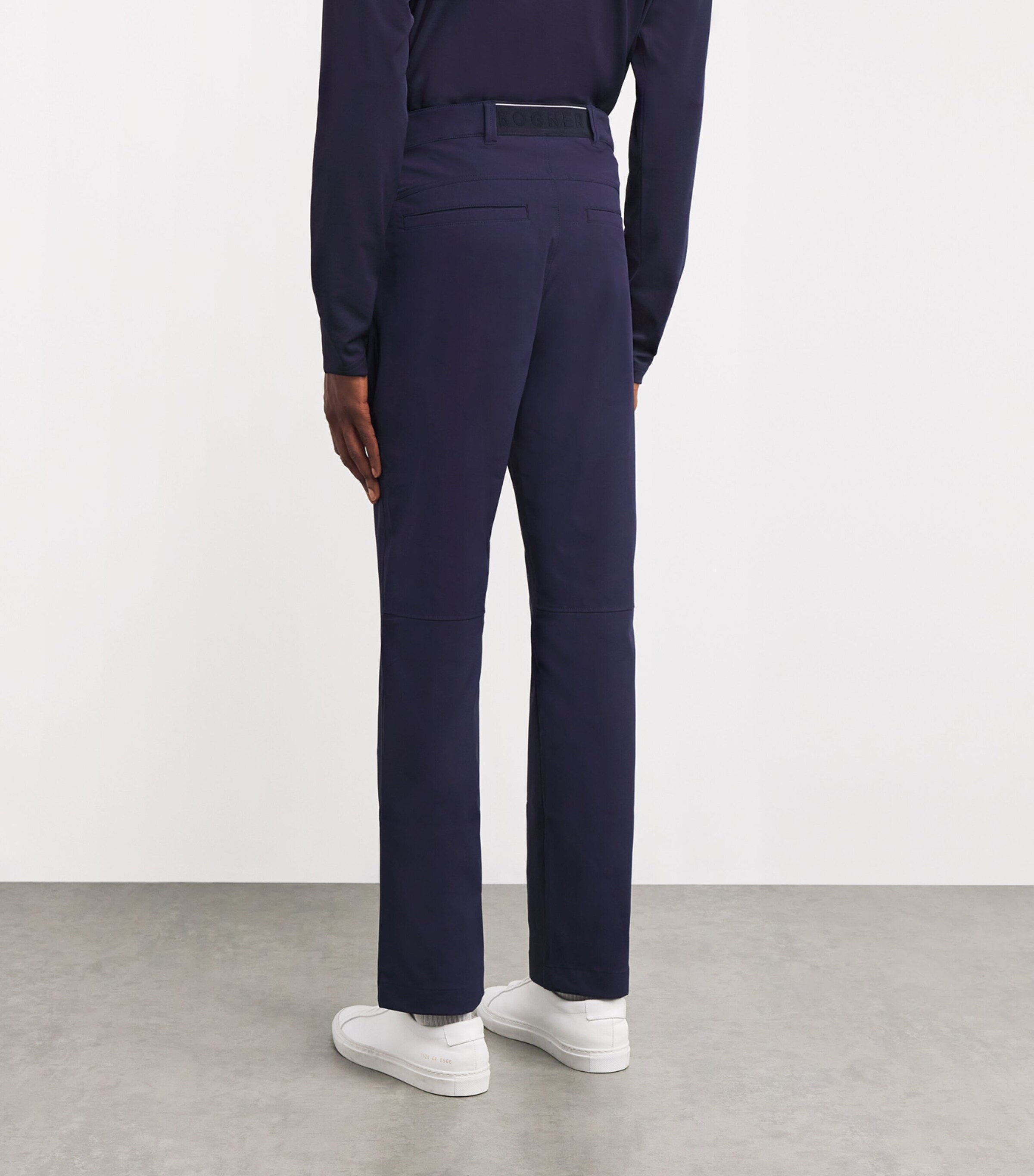 Straight Trousers 464 NAVY Image 4