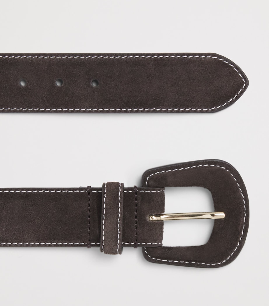 Suede Belt DARK BROWN Image 4