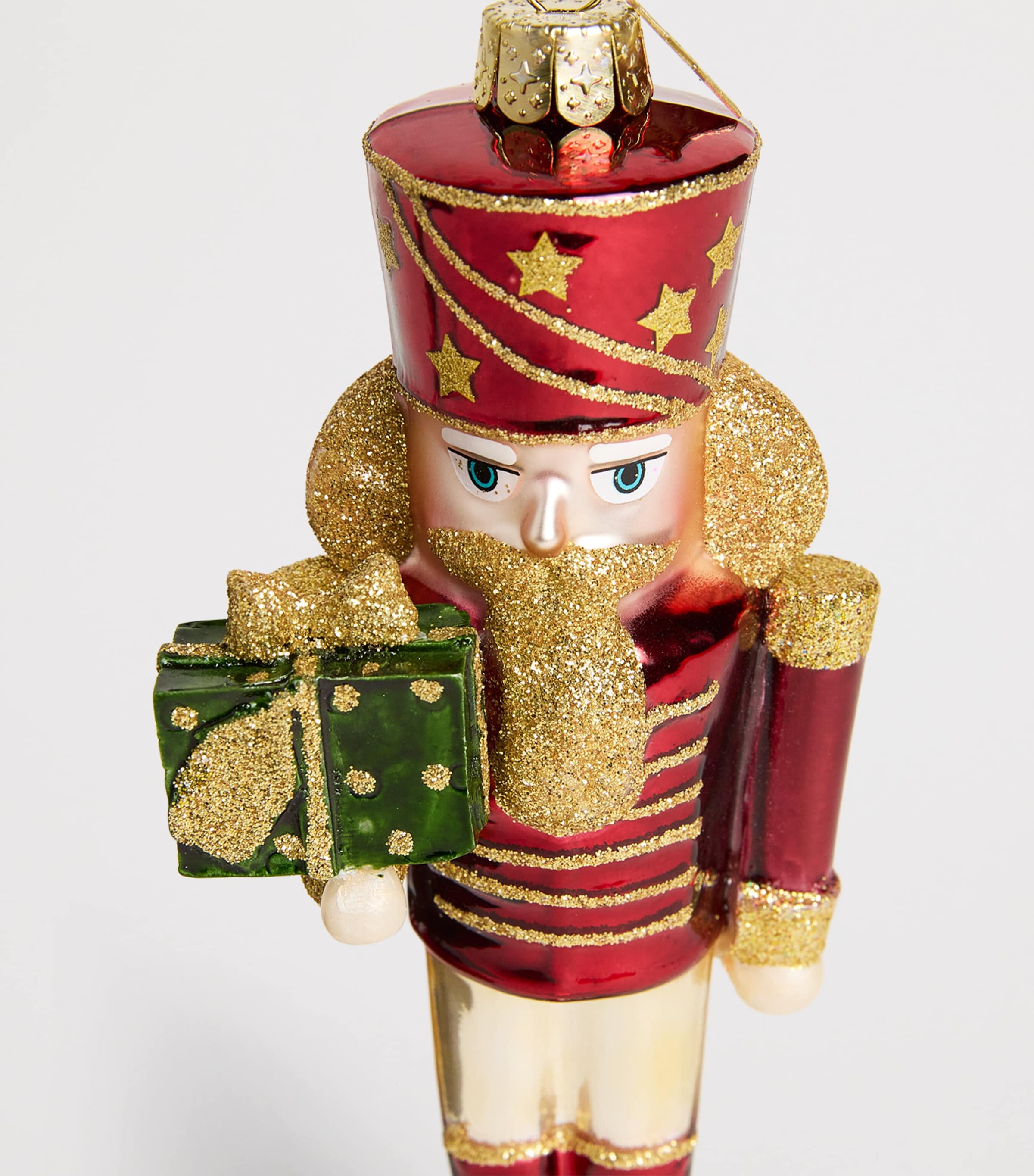 Harrods Nutcracker Tree Decoration Burgundy Image 2