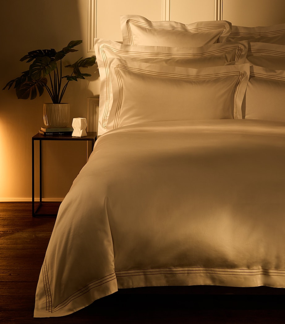 Quadra Super King Flat Sheet (270cm x 300cm) 108 GOLD Image 2