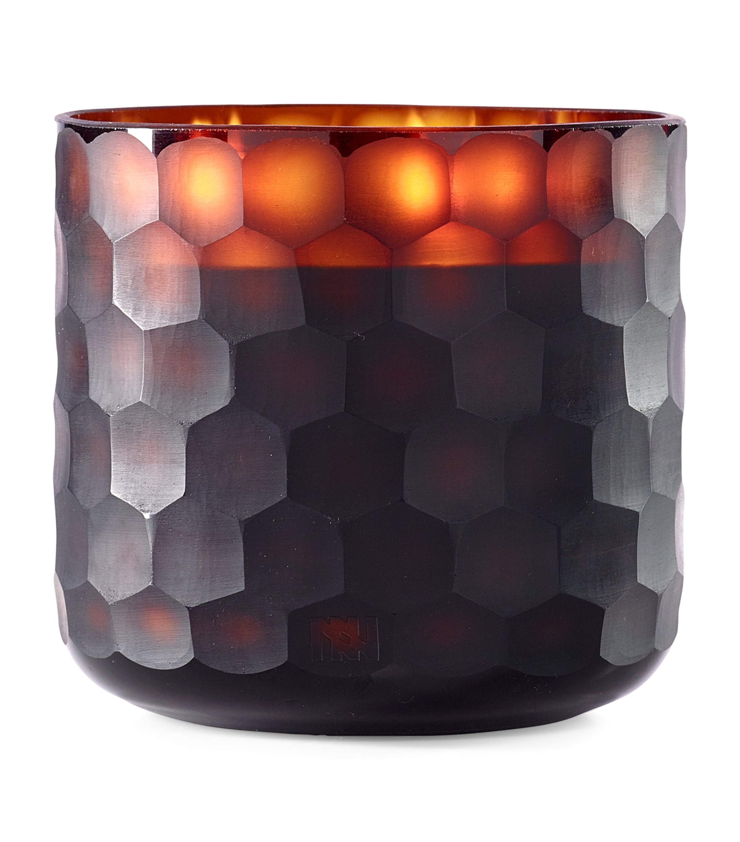 Onno Large Zanzibar Circle Candle In Black