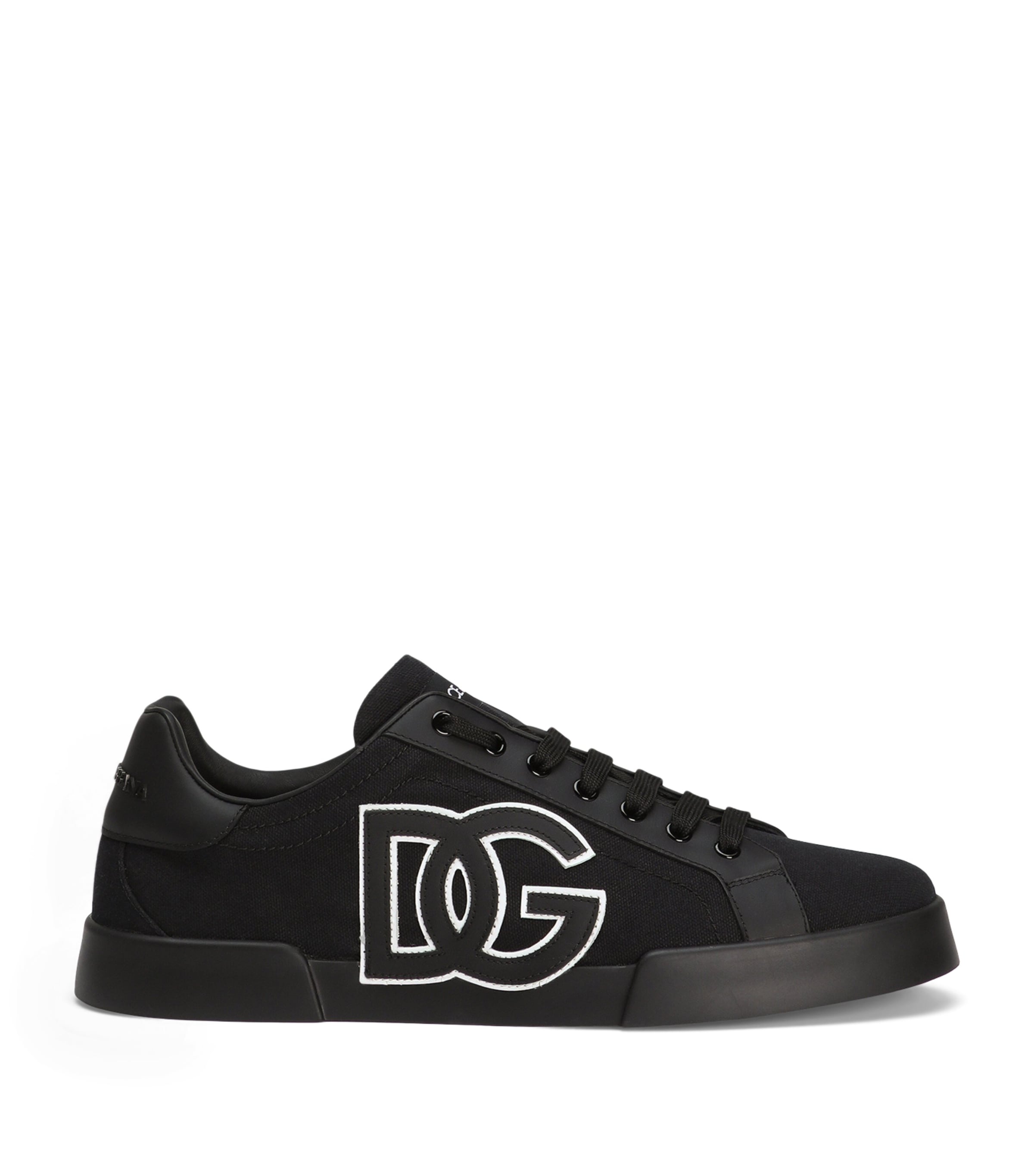 Dolce & Gabbana Sneakers With A Logo Patch In Black