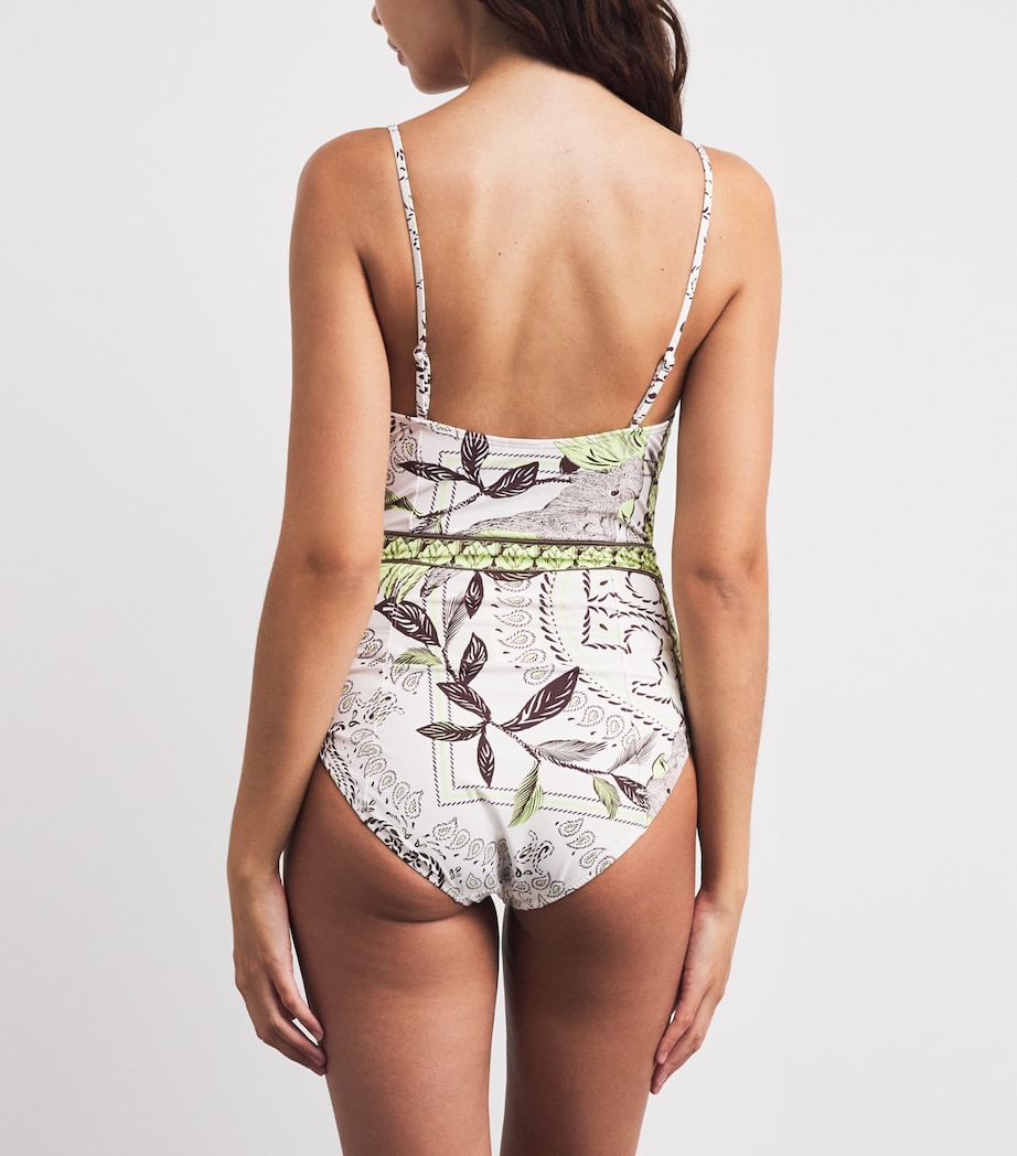 Printed Underwired Swimsuit 301/MINT COCKATOO Image 3