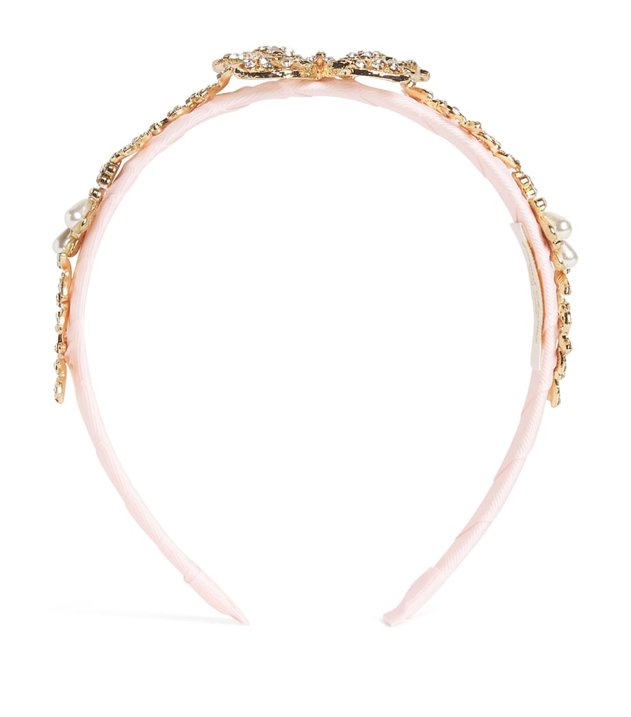 Crystal-Embellished Butterfly Headband XPINK Image 1