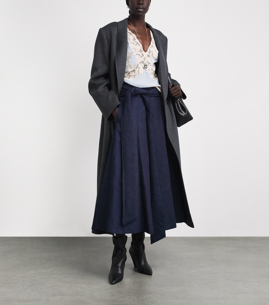 Gabriela Hearst Womens Denim Zivan Maxi Skirt Dnm Denim Image 2