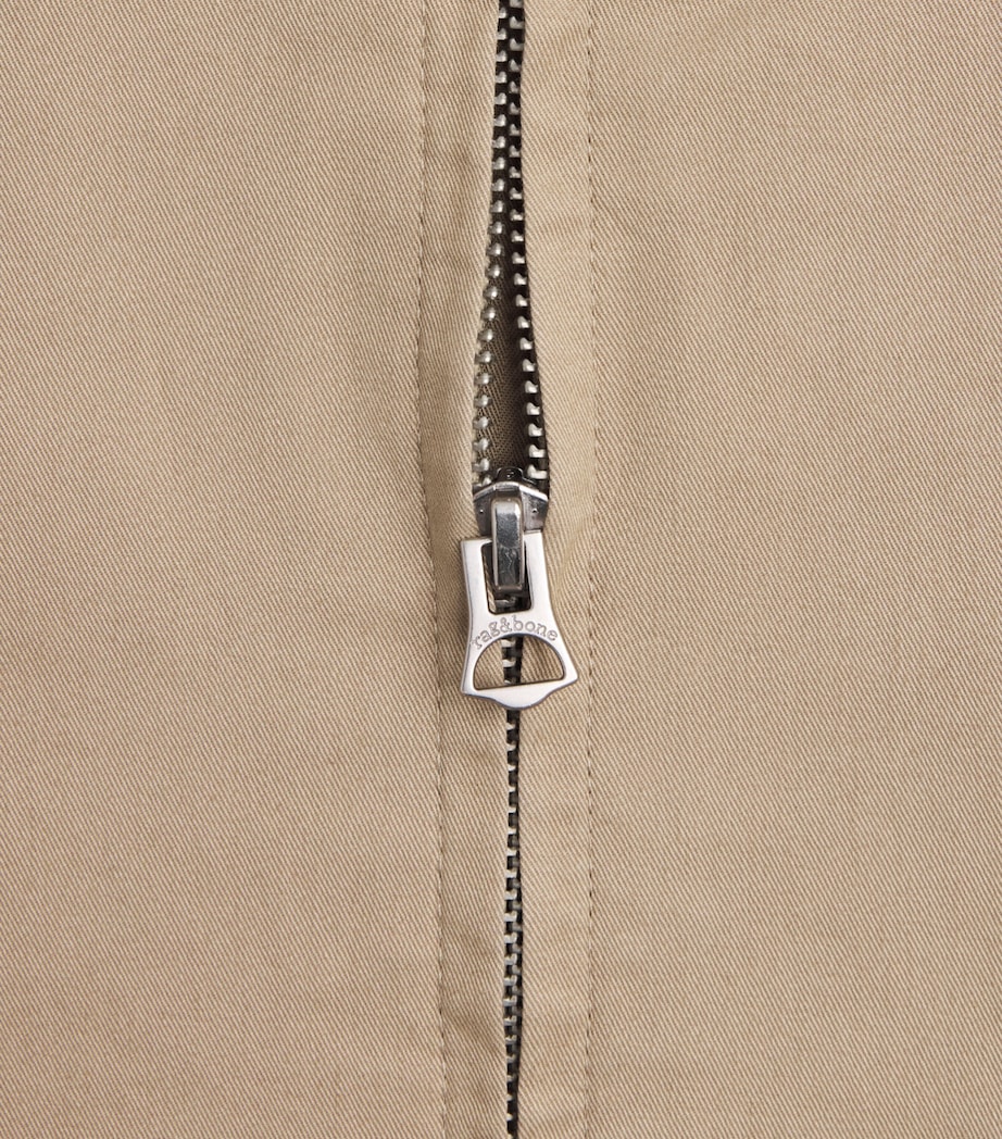 Rag & Bone Mens Stretch-Cotton Harrington Jacket Warm Taupe Image 6