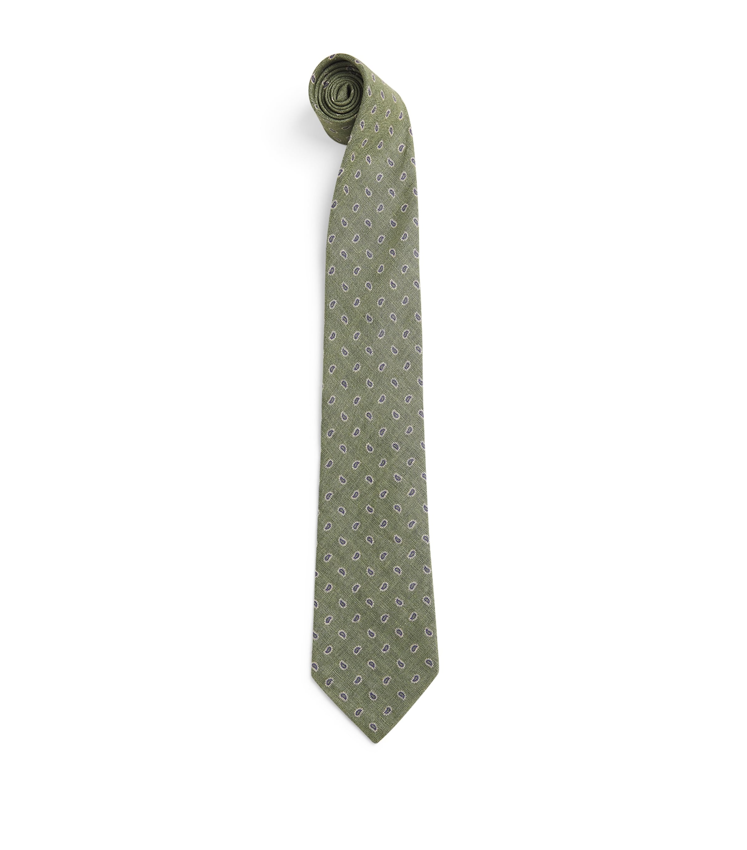 Polo Ralph Lauren Silk Paisley Print Tie Fatigue Image 1