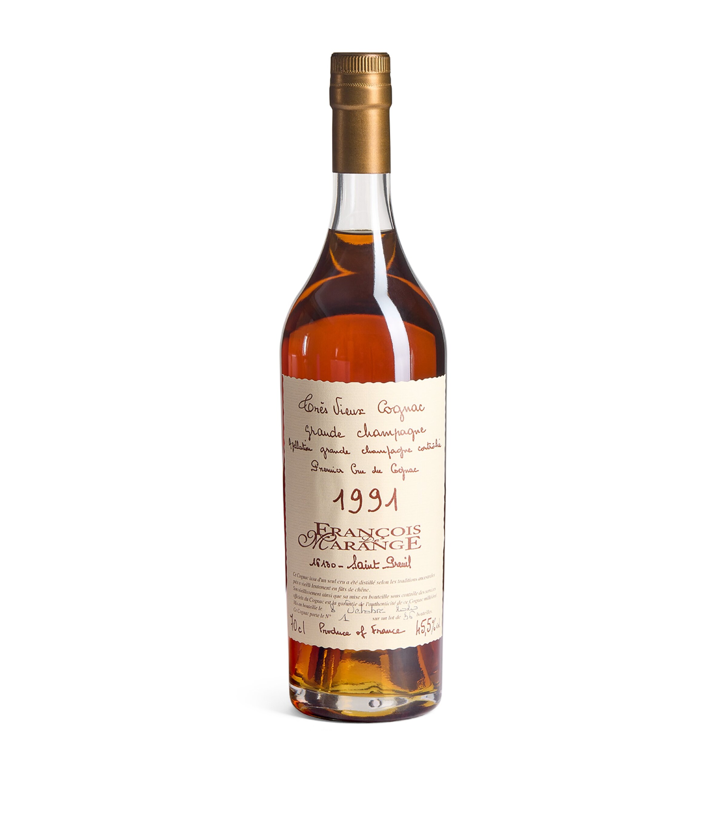Bouju Francois de Marange Vintage Grande Champagne Cognac 1991 (70cl) - Cognac, France Image 1