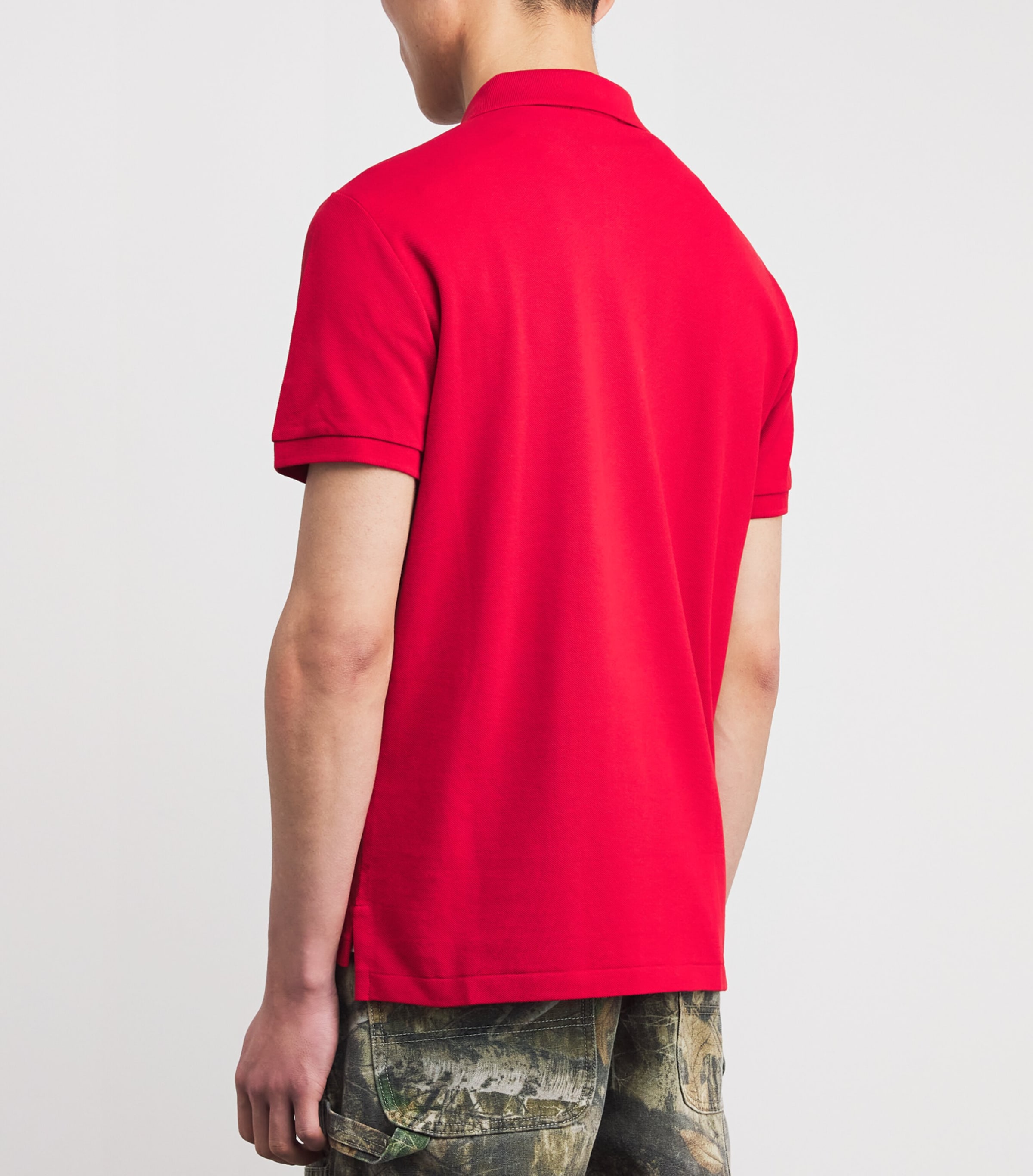 Polo Ralph Lauren Mens Cotton Polo Pony Polo Shirt Red Image 4