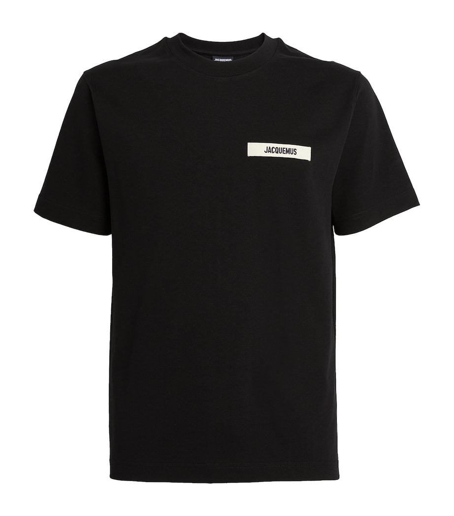Grosgrain Logo T-shirt 990 BLACK Image 1