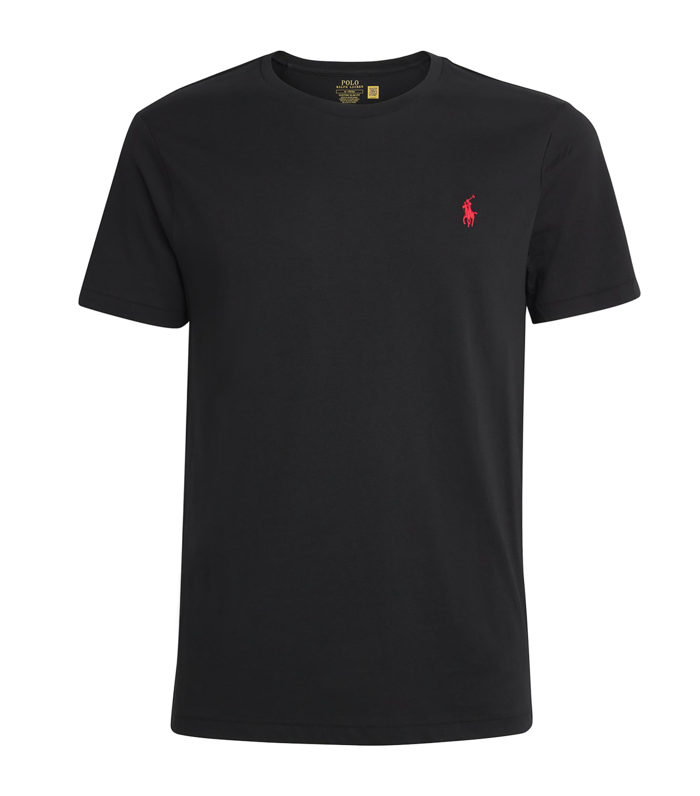 Cotton Slim-Fit T-Shirt RL BLACK Image 1