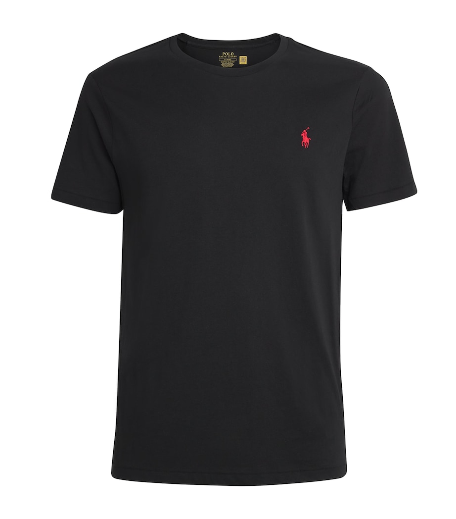 Cotton Slim-Fit T-Shirt RL BLACK Image 1