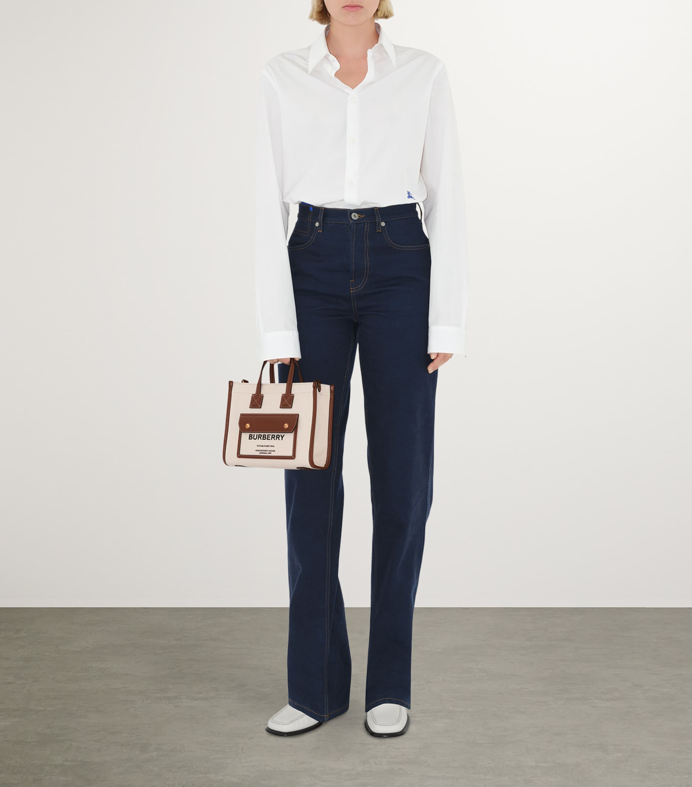 Mini Canvas Tote Bag NATURAL/TAN Image 4