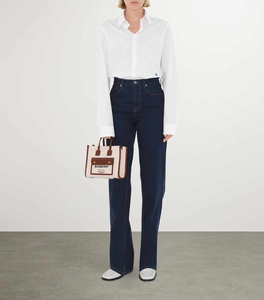 Mini Canvas Tote Bag NATURAL/TAN Image 4