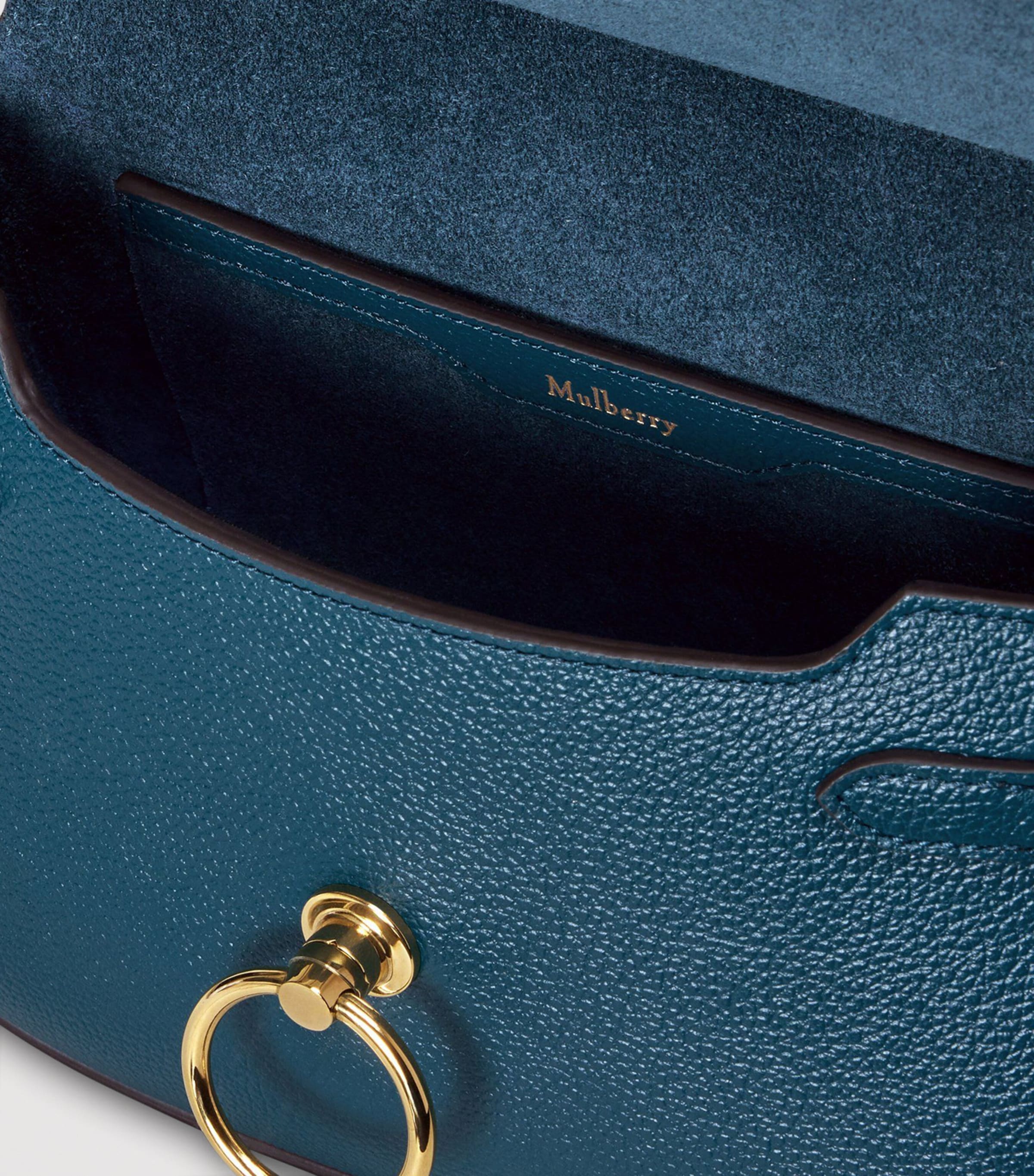 Mulberry Small Leather Amberley Satchel Cross-Body Bag Out Of The Blue Image 4