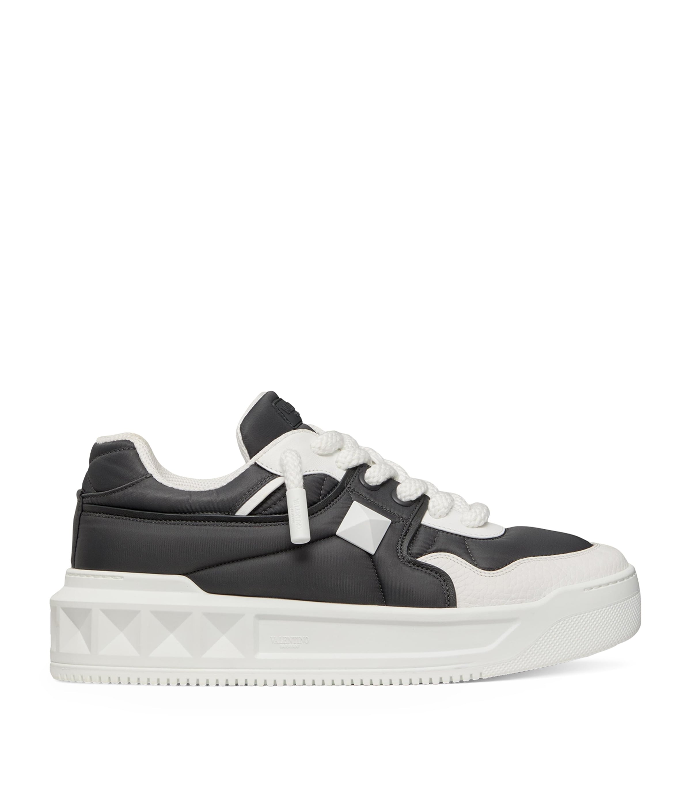 Valentino Garavani Leather One Stud Xl Sneakers In White