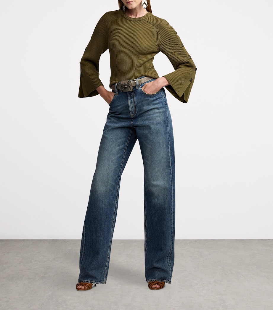 Leather Embellished Belt SILVER/PYRITE Image 3