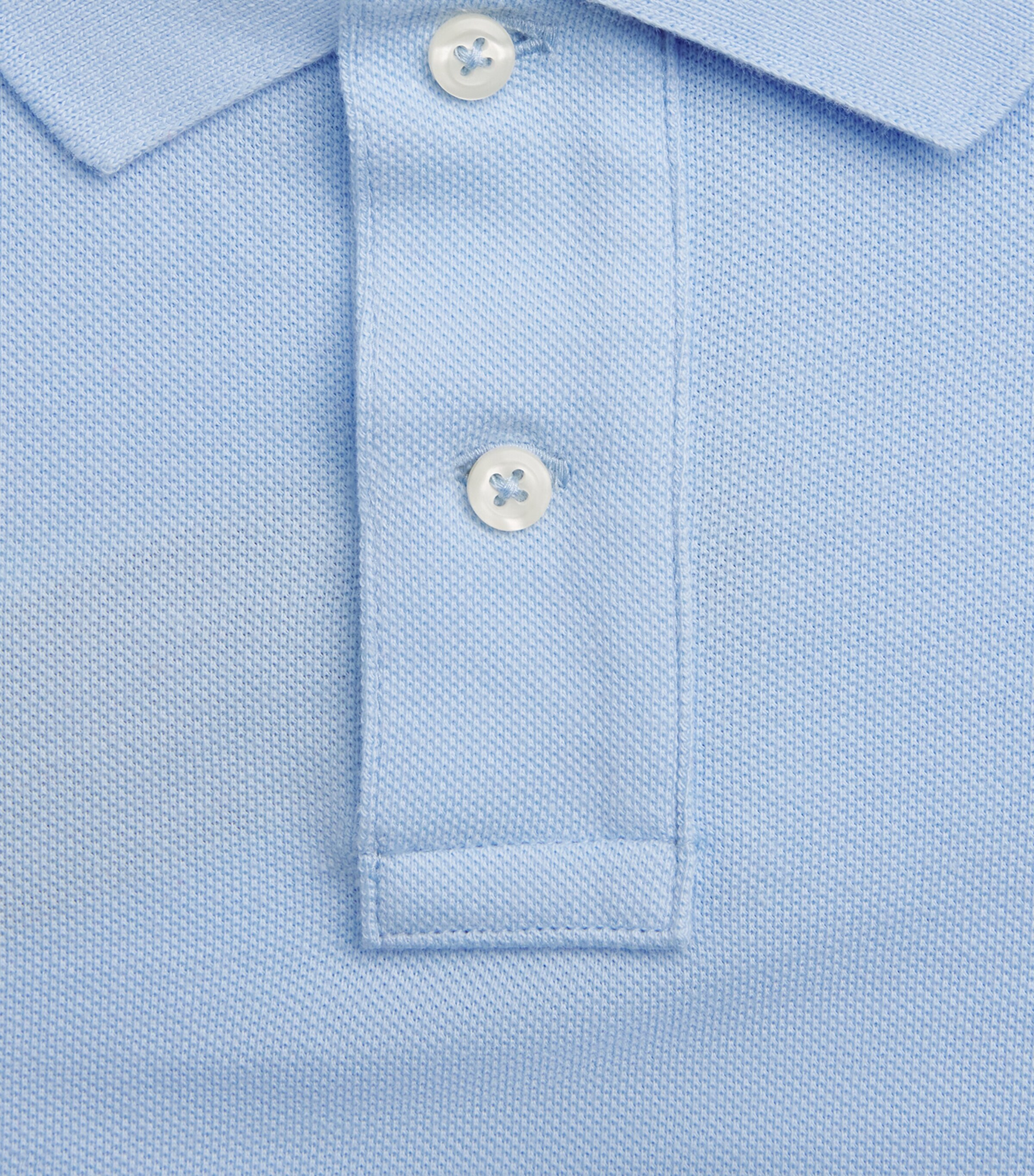 Polo Ralph Lauren Mens Cotton Mesh Polo Pony Polo Shirt Office Blue Image 5