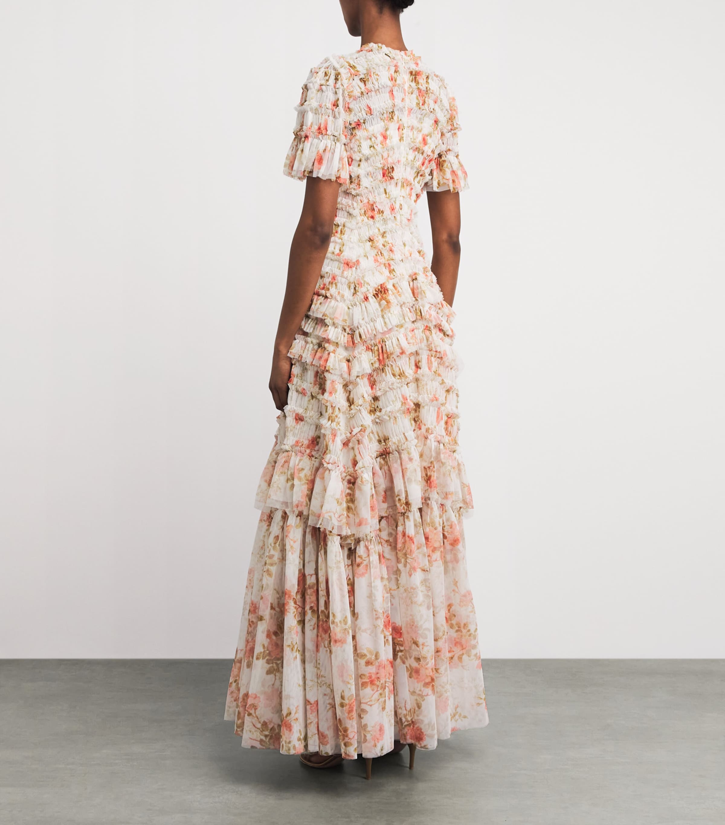 Needle & Thread Womens Summer's Rose Valentines Gown Wte White Image 4