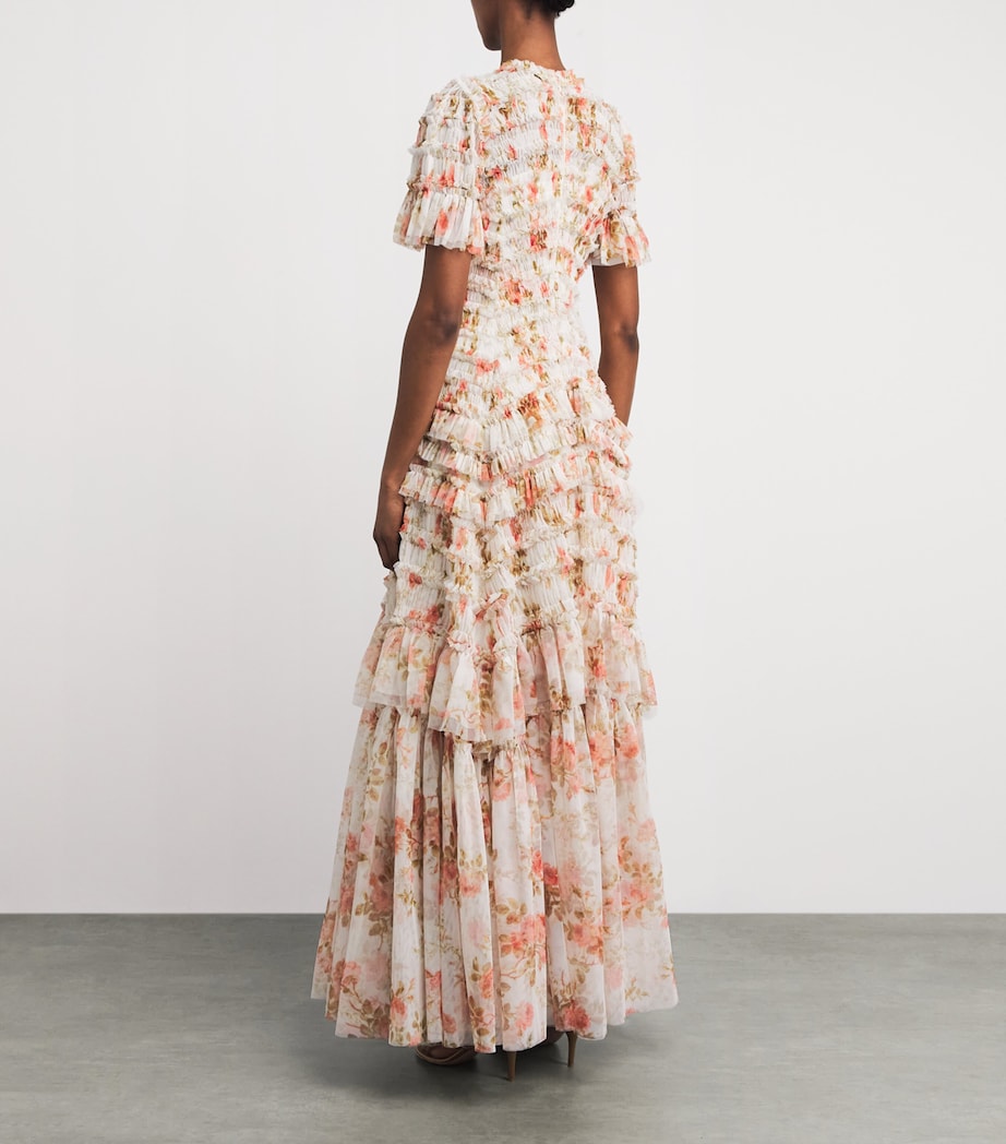 Needle & Thread Womens Summer's Rose Valentines Gown Wte White Image 4