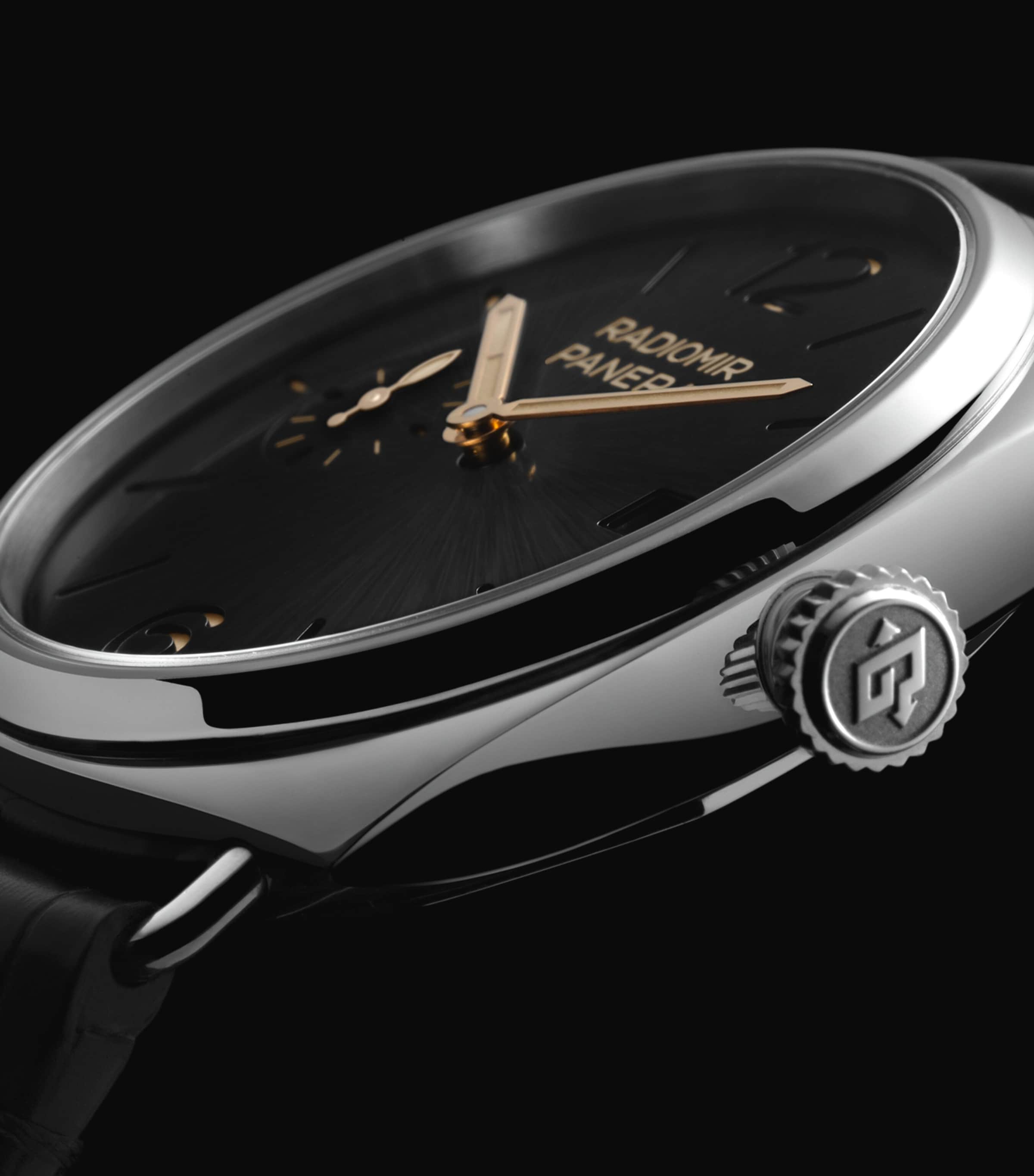 Stainless Steel Radiomir Quaranta Watch 40mm BLACK Image 5