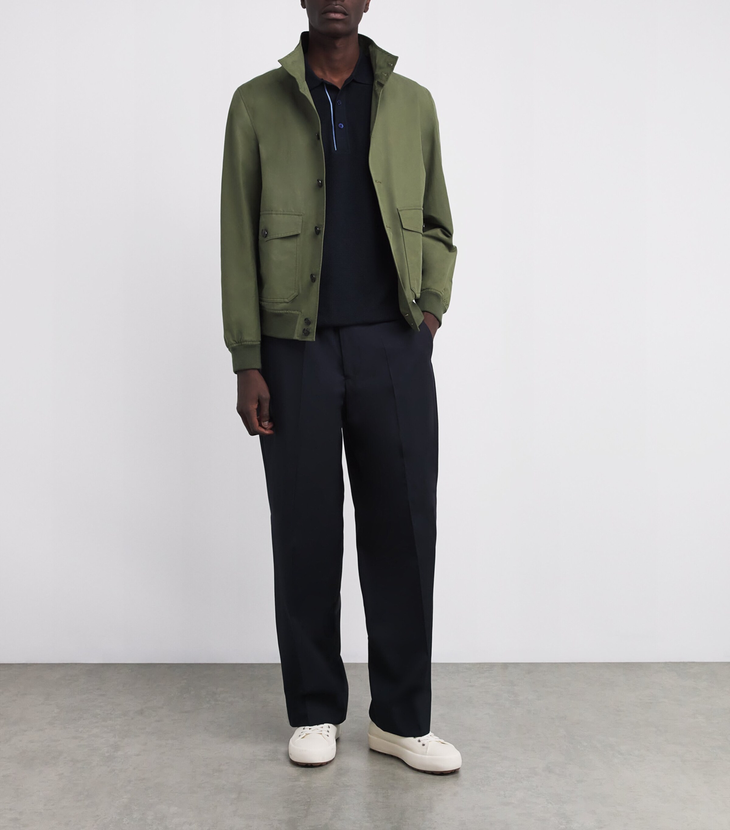 Cotton-Blend Bomber Jacket 730 VD MARCIO CHIARO Image 2