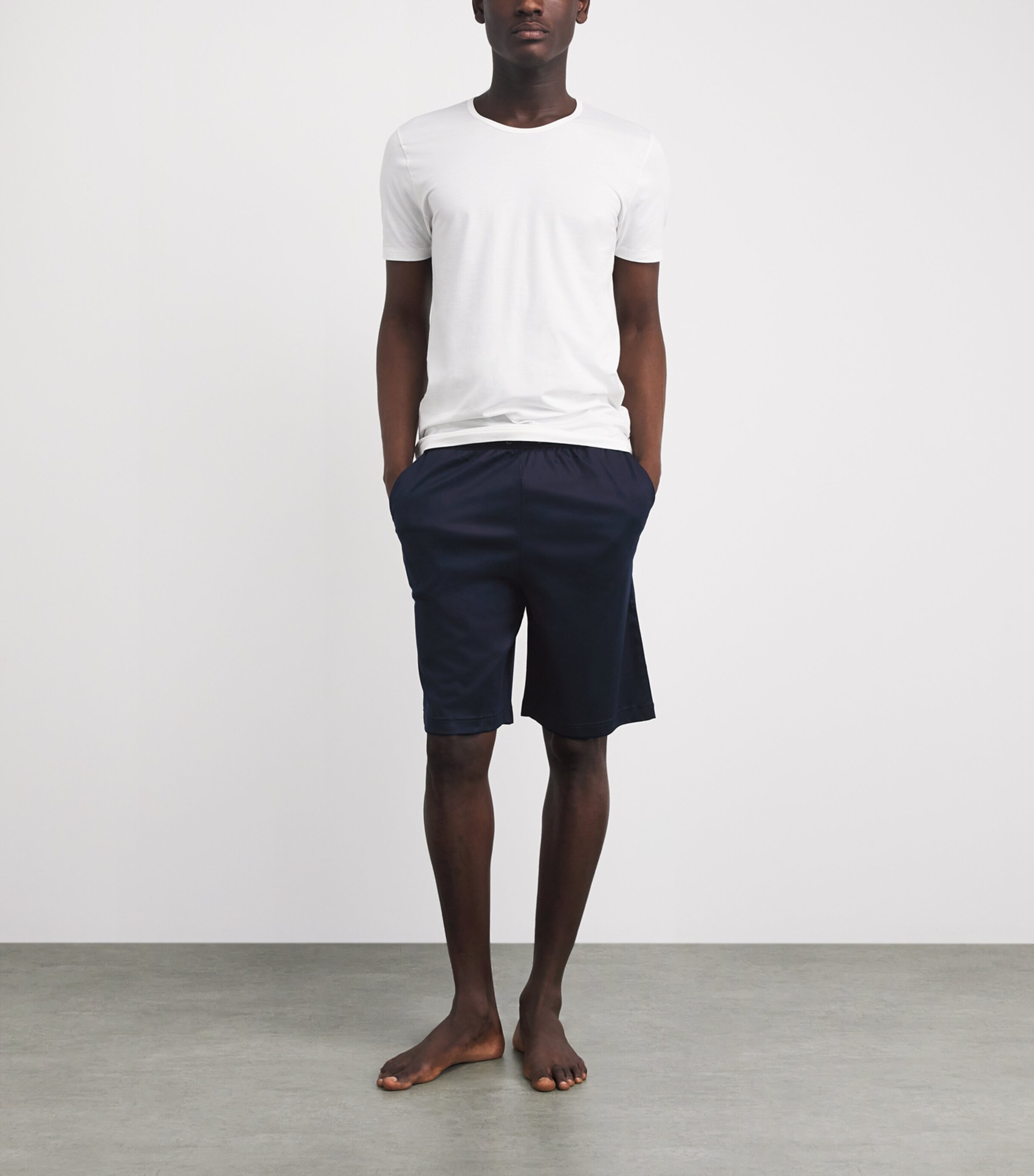 Zimmerli Mens Lounge Shorts Midnight Image 2