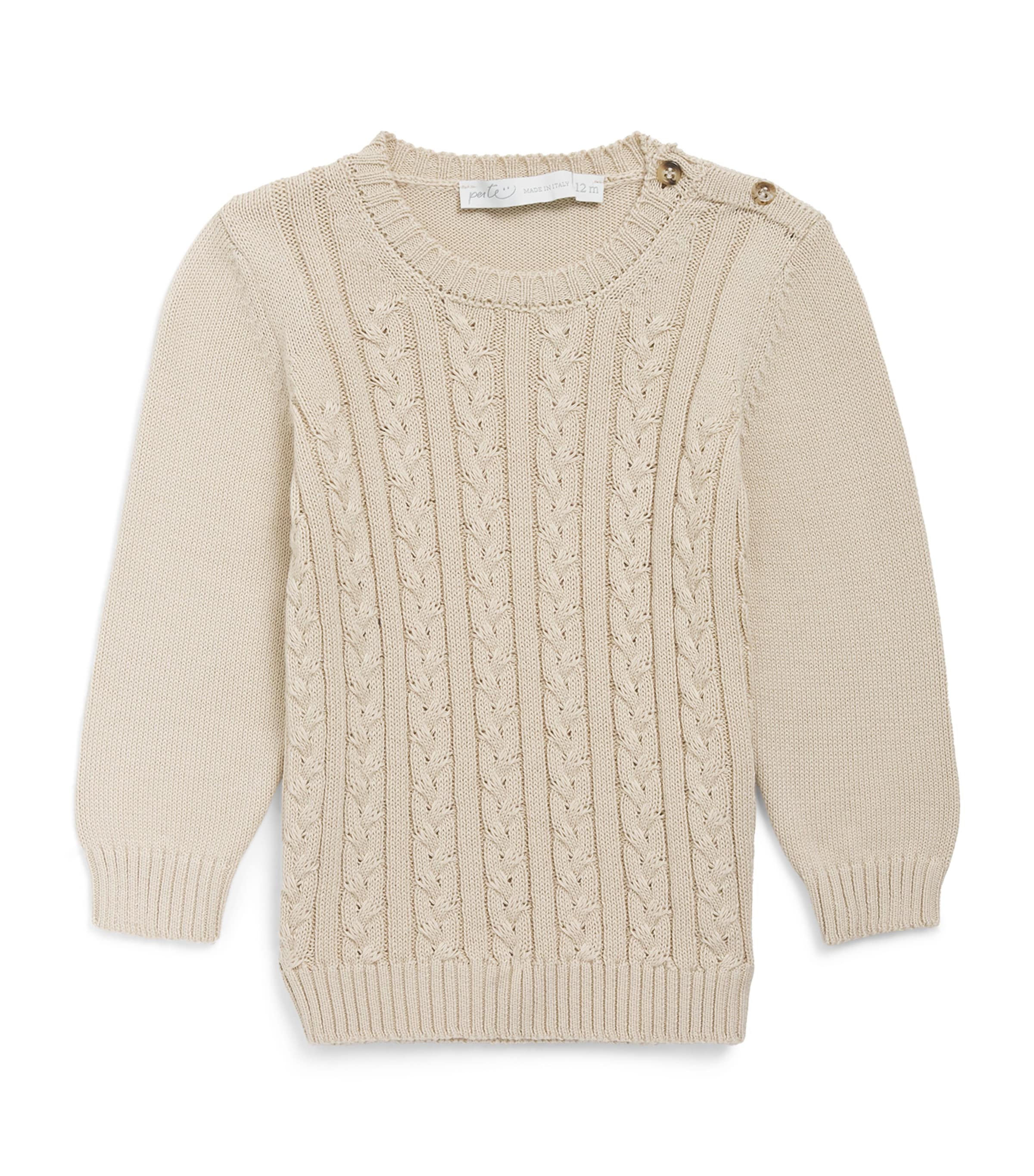 Per Te Cable-Knit Sweater (3 Months - 4 Years) Image 1