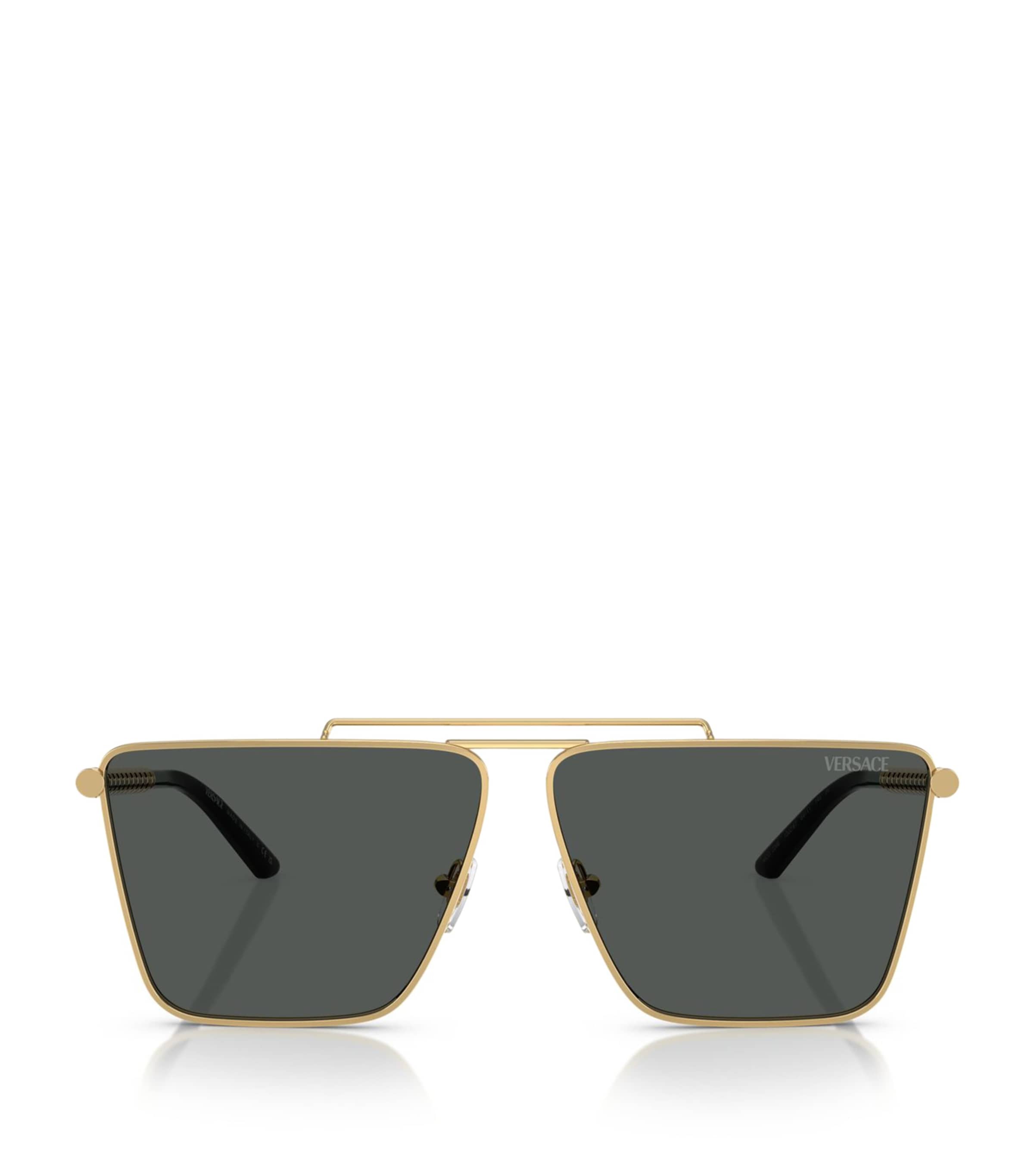 Versace Acetate Ve2266 Sunglasses In Gold