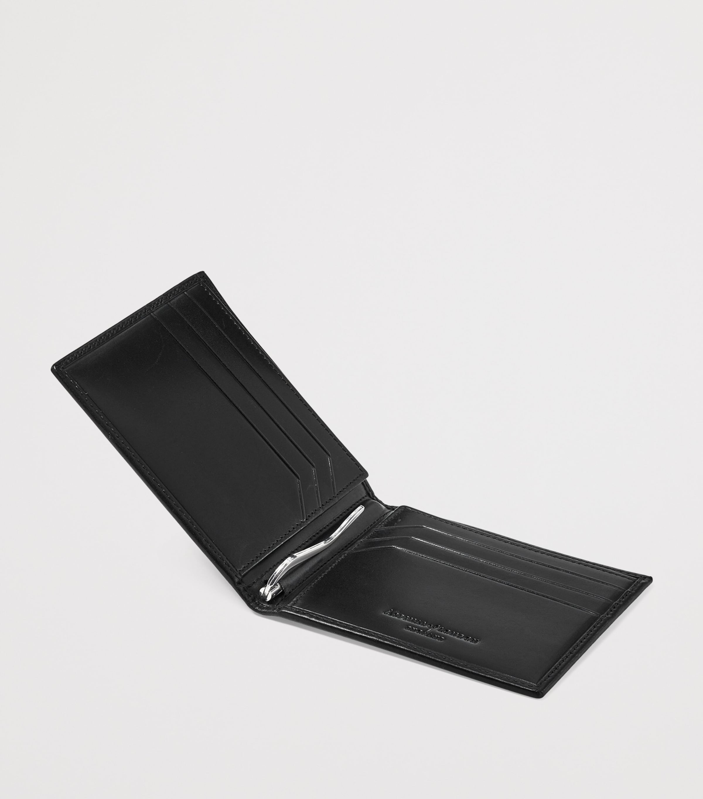 Leather Bifold Wallet BLACK Image 3